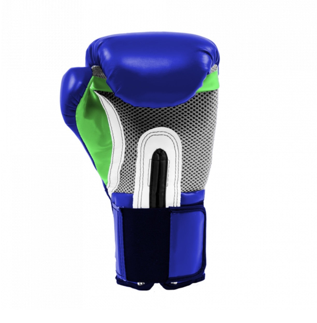 Guantes de boxeo para entrenamiento de Velcro 12oz Everlast Blue/Green