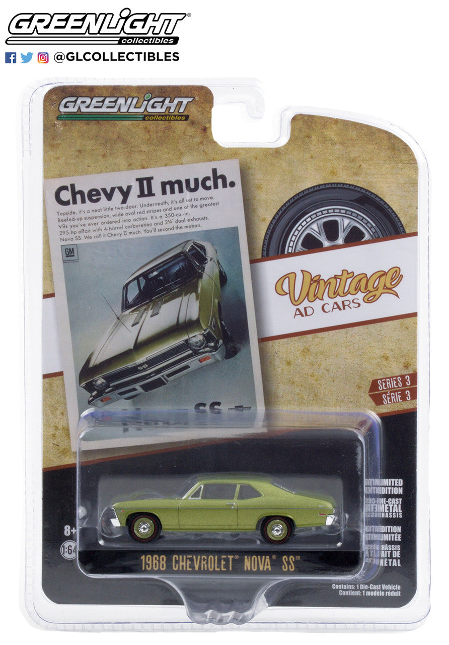 1/64 1968 CHEVROLET NOVA SS - VINTAGE AD CARS