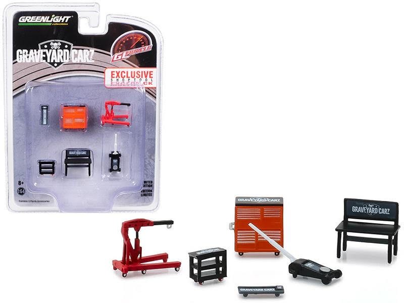 Greenlight 1:64 diorama- Graveyard Carz - Exclusive Shop Tool Multipack