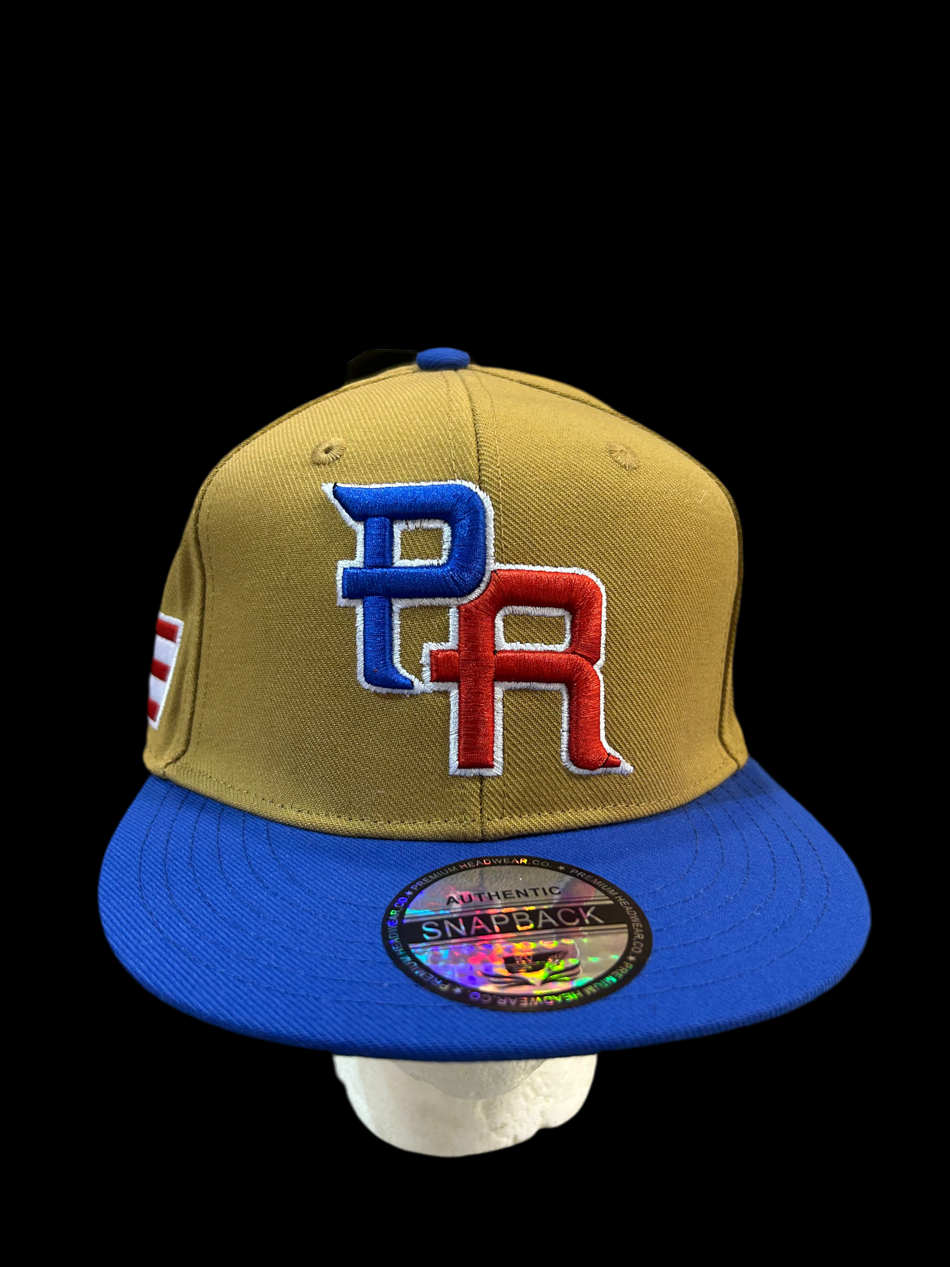 GORRA DE PUERTO RICO ROJA-Y BEIGE- PUERTO RICO RED & BEIGE CAP