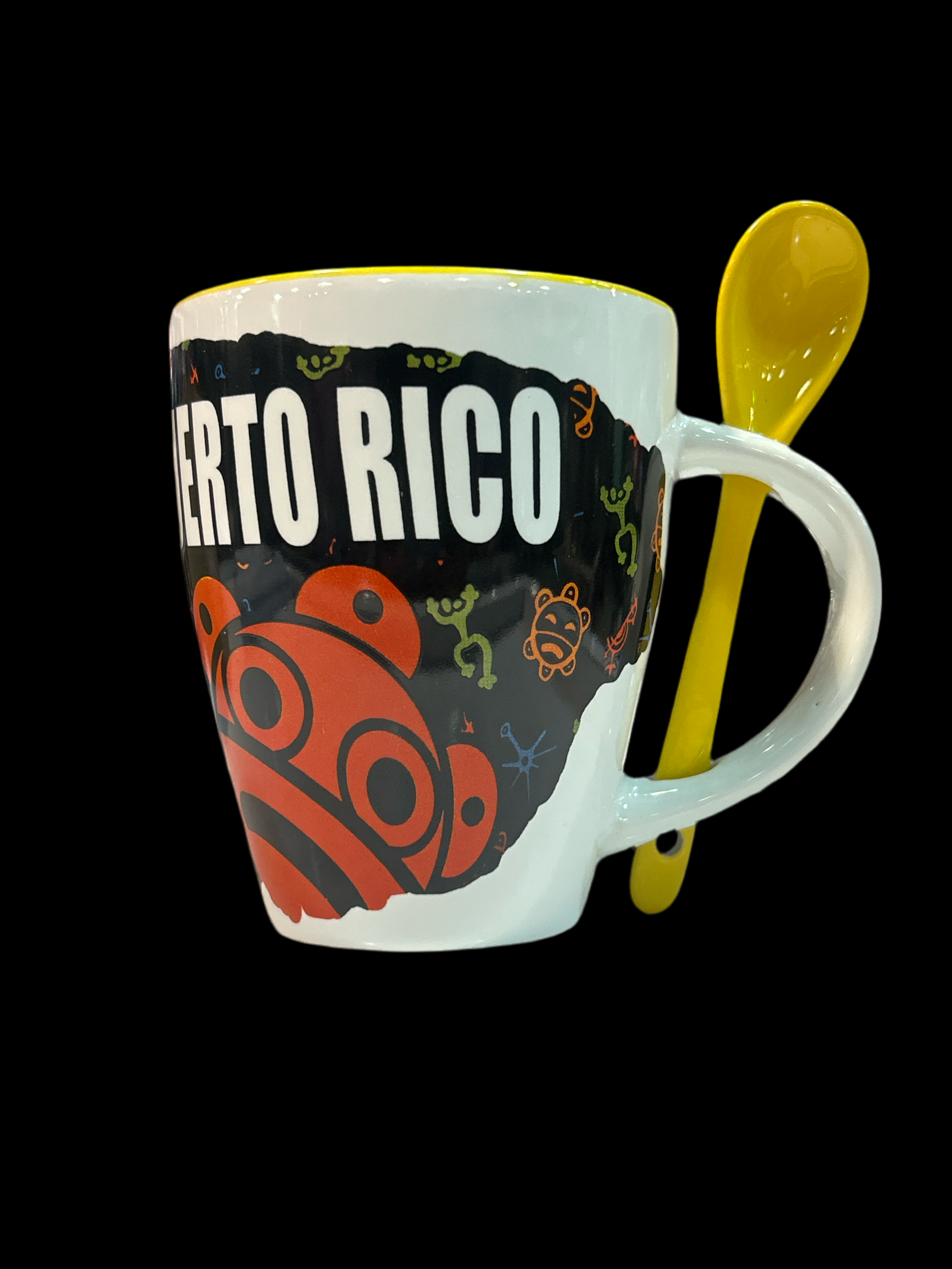 TAZA SÍMBOLOS TAINOS PUERTO RICO