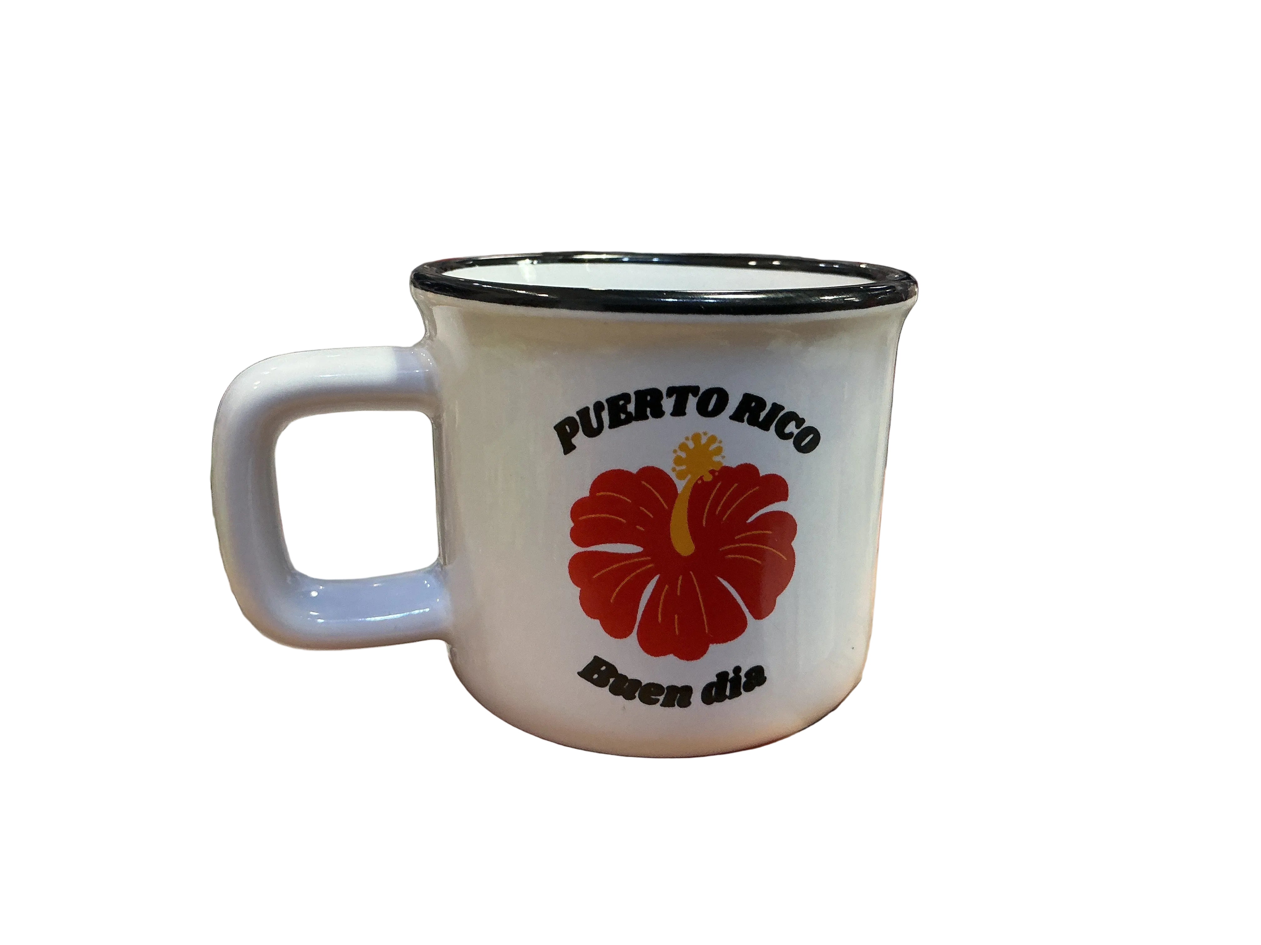 TAZA PUERTO RICO PEQUEŃA FLOR AMAPOLA- LITTER MUG PUERTO RICO FLOWER AMAPOLA