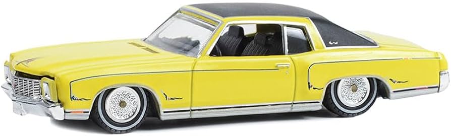 1/64 1971 CHEVROLET MONTE CARLO SUN FLOWER YELLOW - CALIFORNIA LOWRIDERS