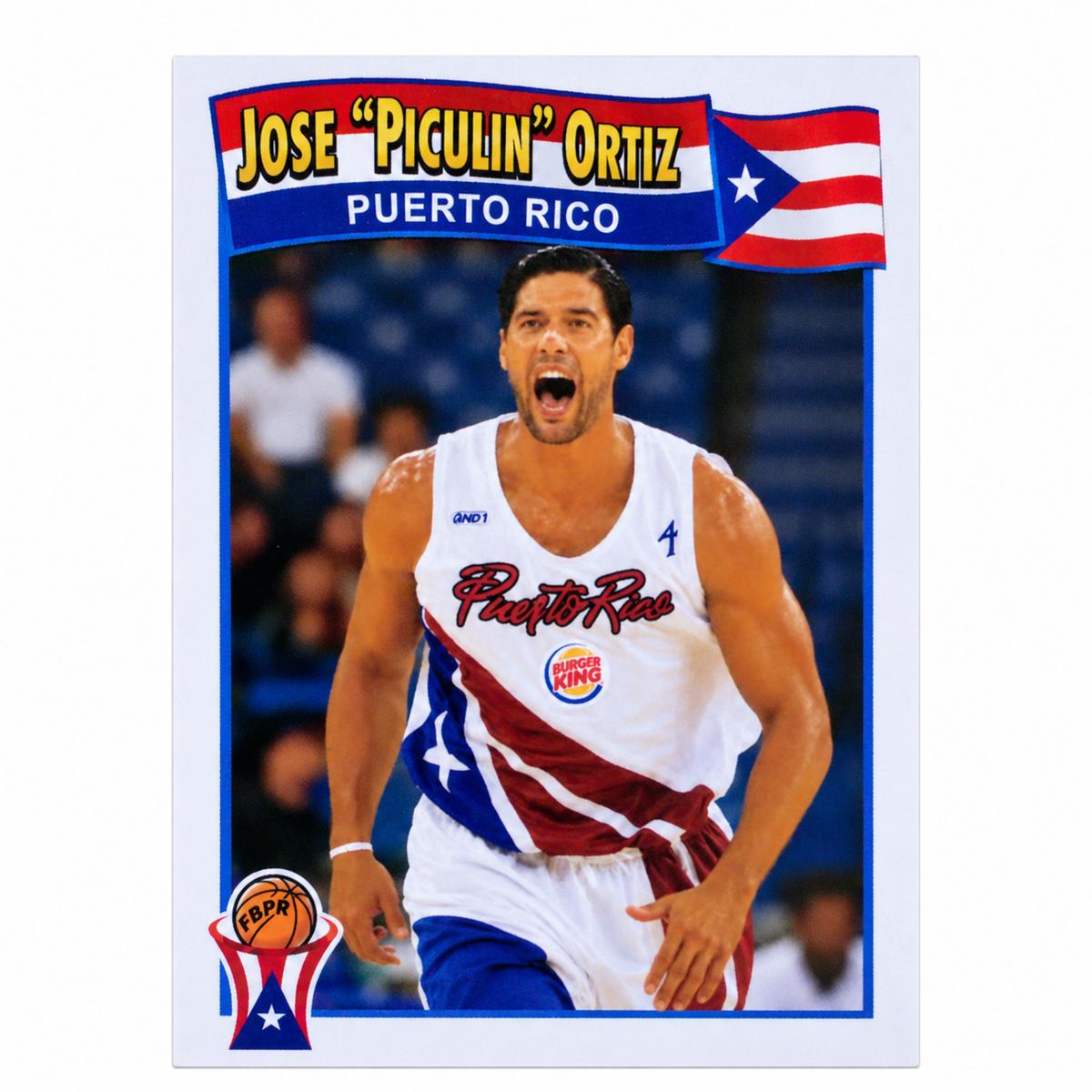 JOSÉ “PICULIN” ORTIZ BASKETBAL TRADING CARD / TARJETA DEPORTIVA JOSÉ “PICULIN” ORTIZ (Copy 2)