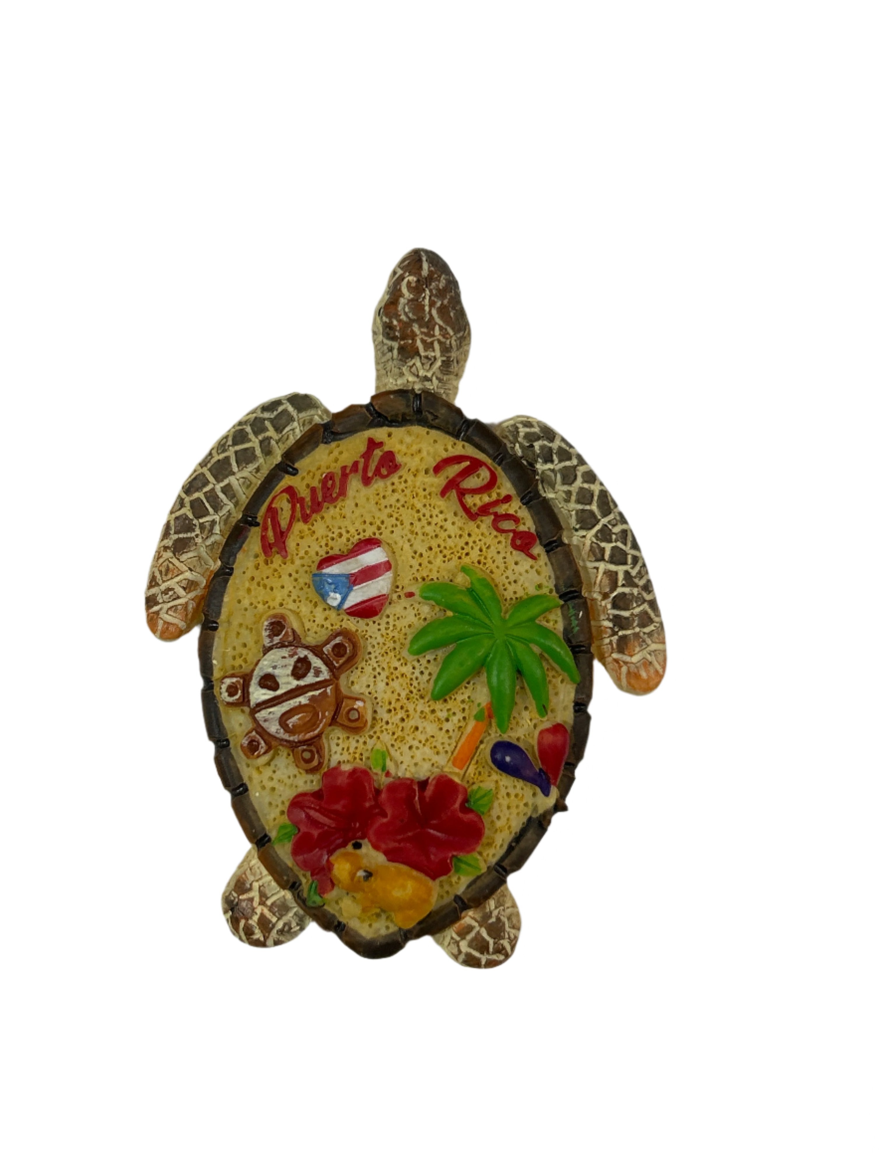 MAGNETO DE PUERTO RICO EN FORMA DE TORTUGA - PUERTO RICO TURTLE MAGNET