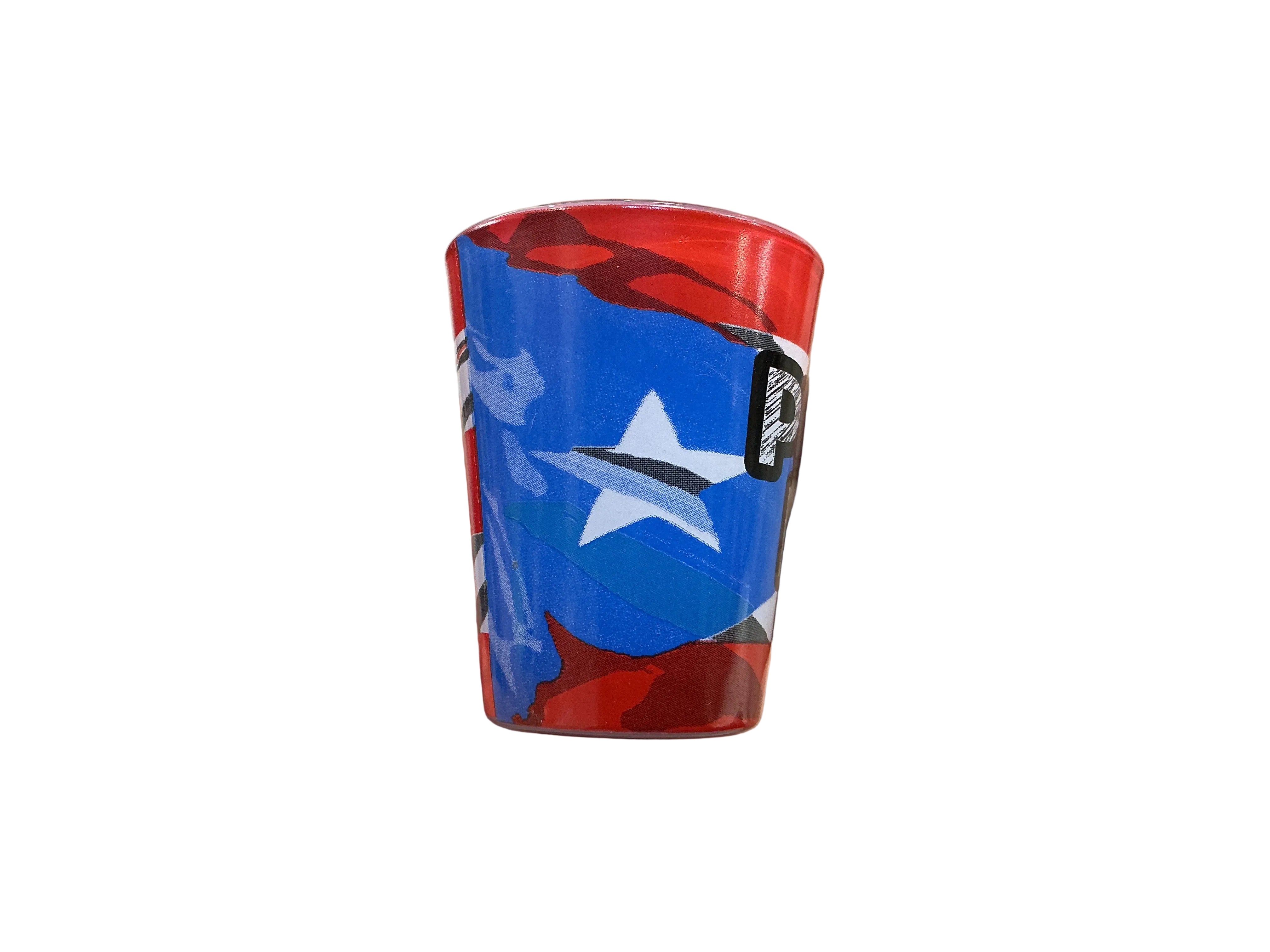 SHOT GLASS PUERTO RICO FLAG