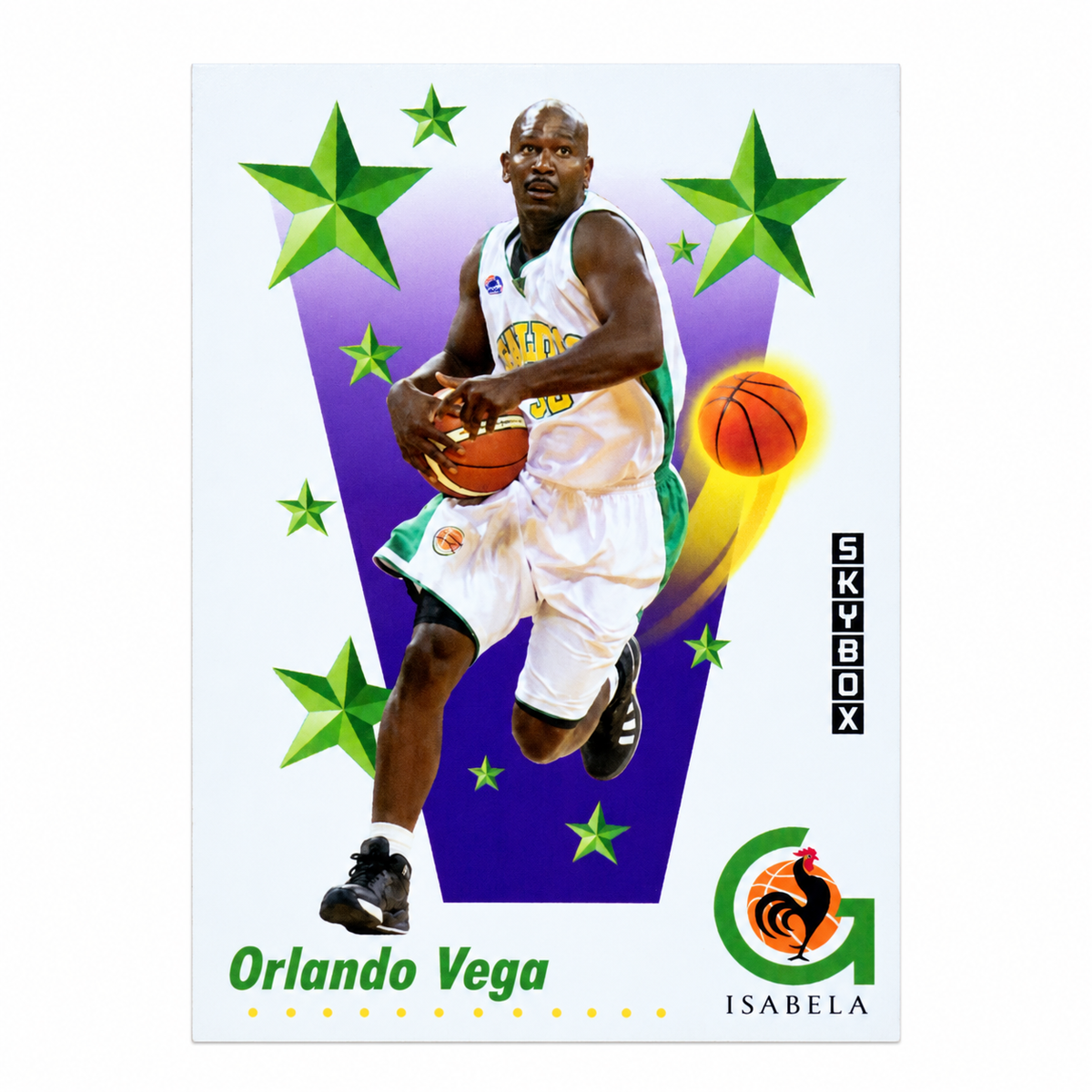 ORLANDO VEGA BASKETBALL TRADING CARD