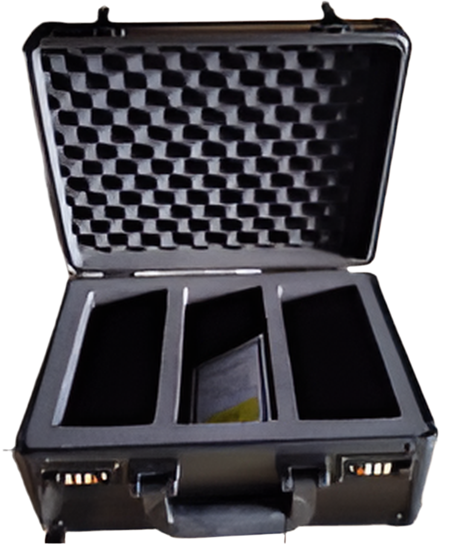 3 ROW GRADED TRADING CARD STORAGE BOX - HOLDS 80+ CARDS / MALETA PARA GUARDAR TARJETAS COLECCIONABLES