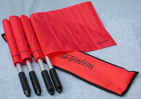 Deluxe Linesman flags (set/4) w/case TANDEM TSLF