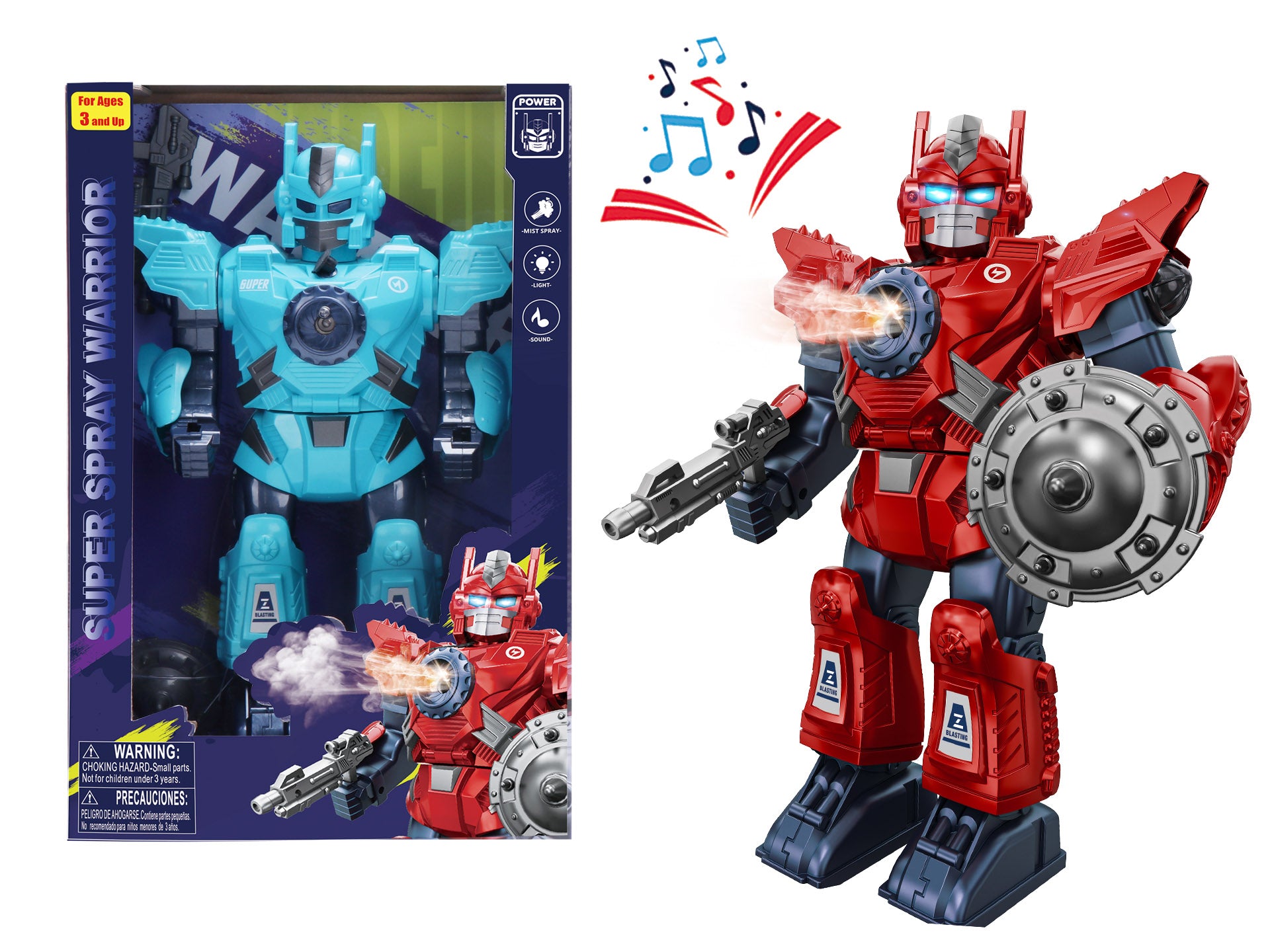 ROBOT WARRIOR WITH LIGHT & SOUND 12" (BATTERY OPERATED) ITEM # 5510A