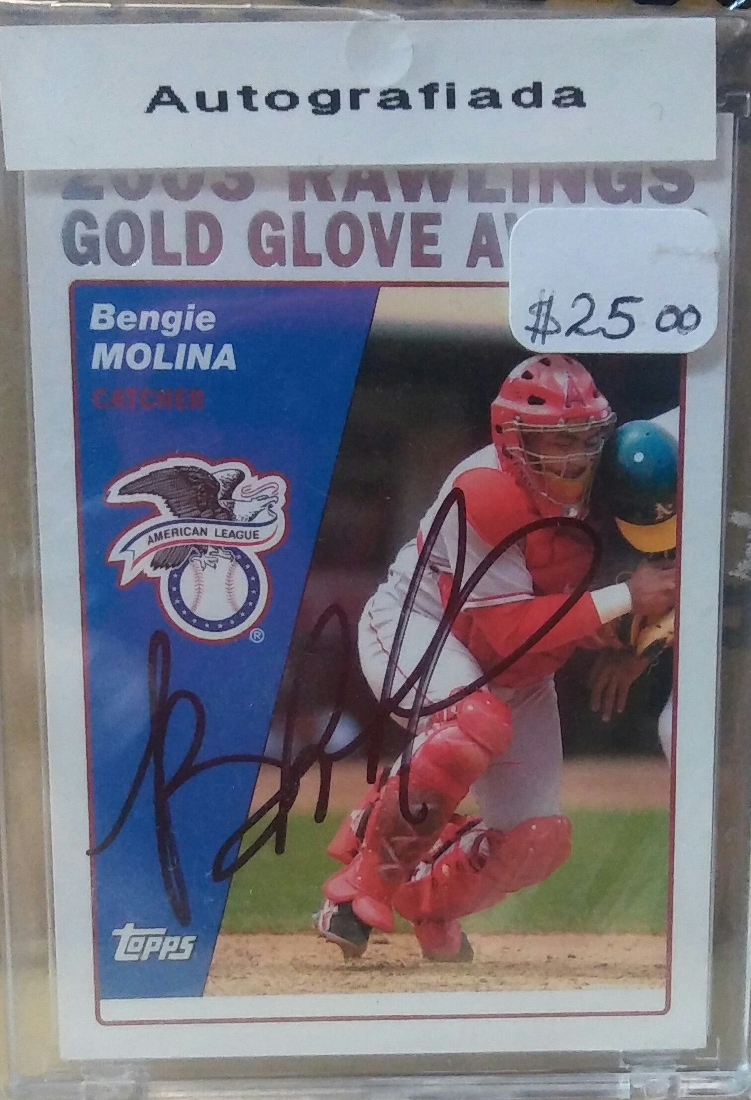 Carta autografiada por BENGIE MOLINA