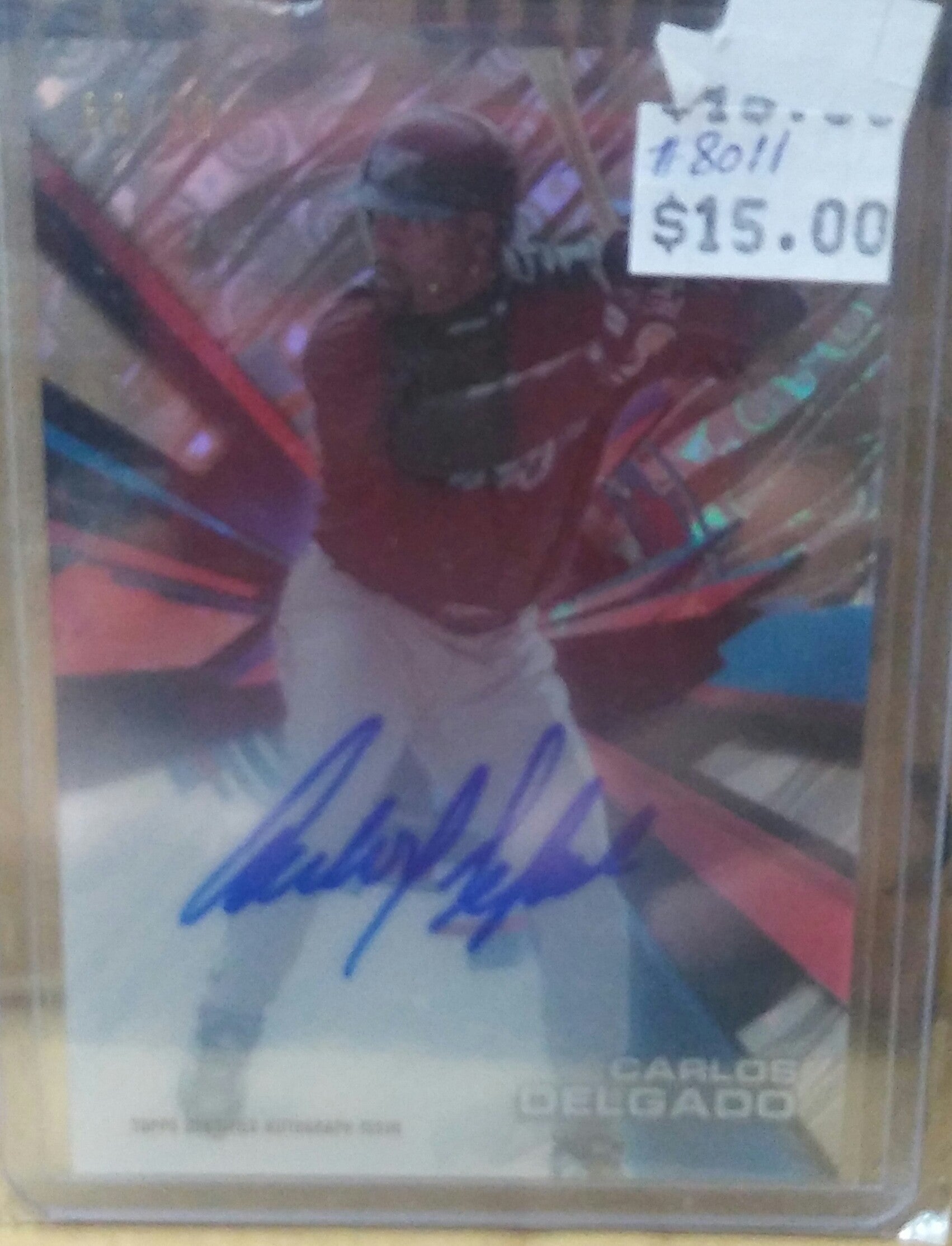 Carta autografiada por CARLOS DELGADO