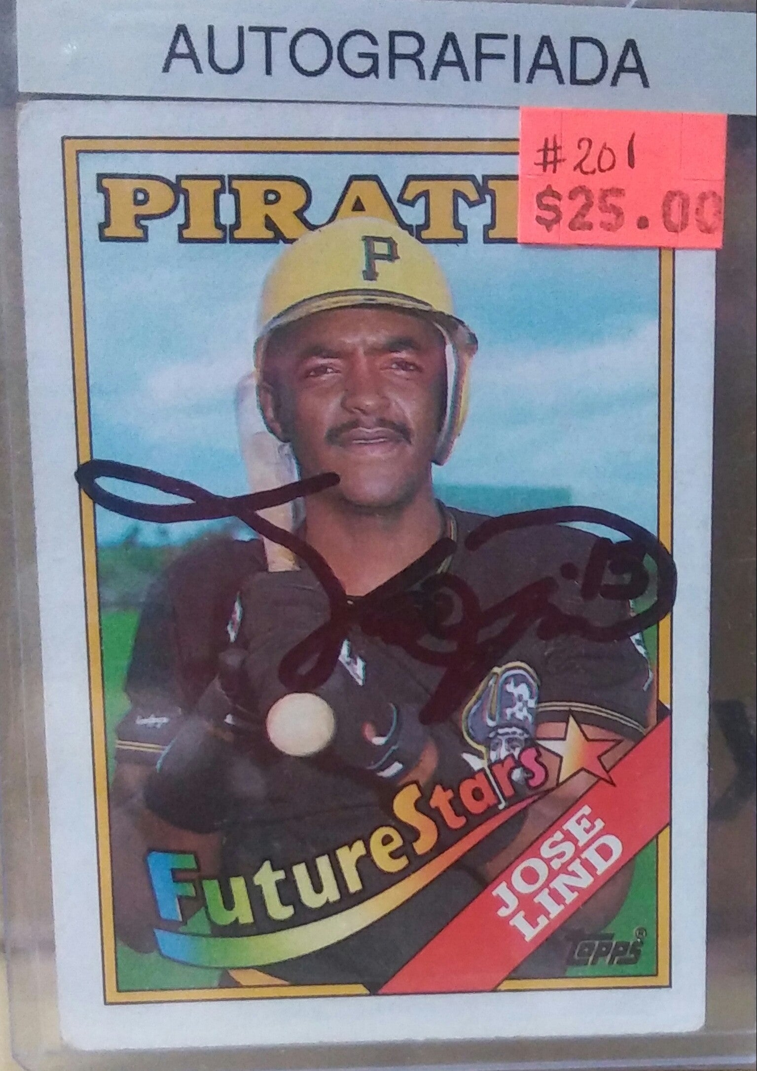 Tarjeta deportiva autografiada por ....