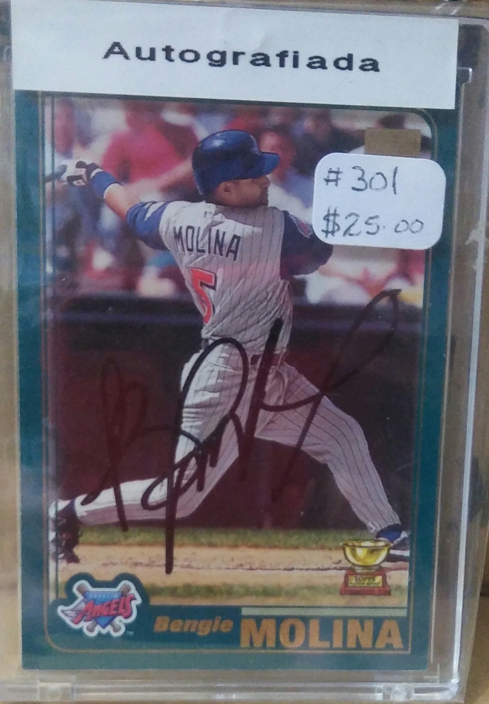 Carta autografiada por BENGIE MOLINA