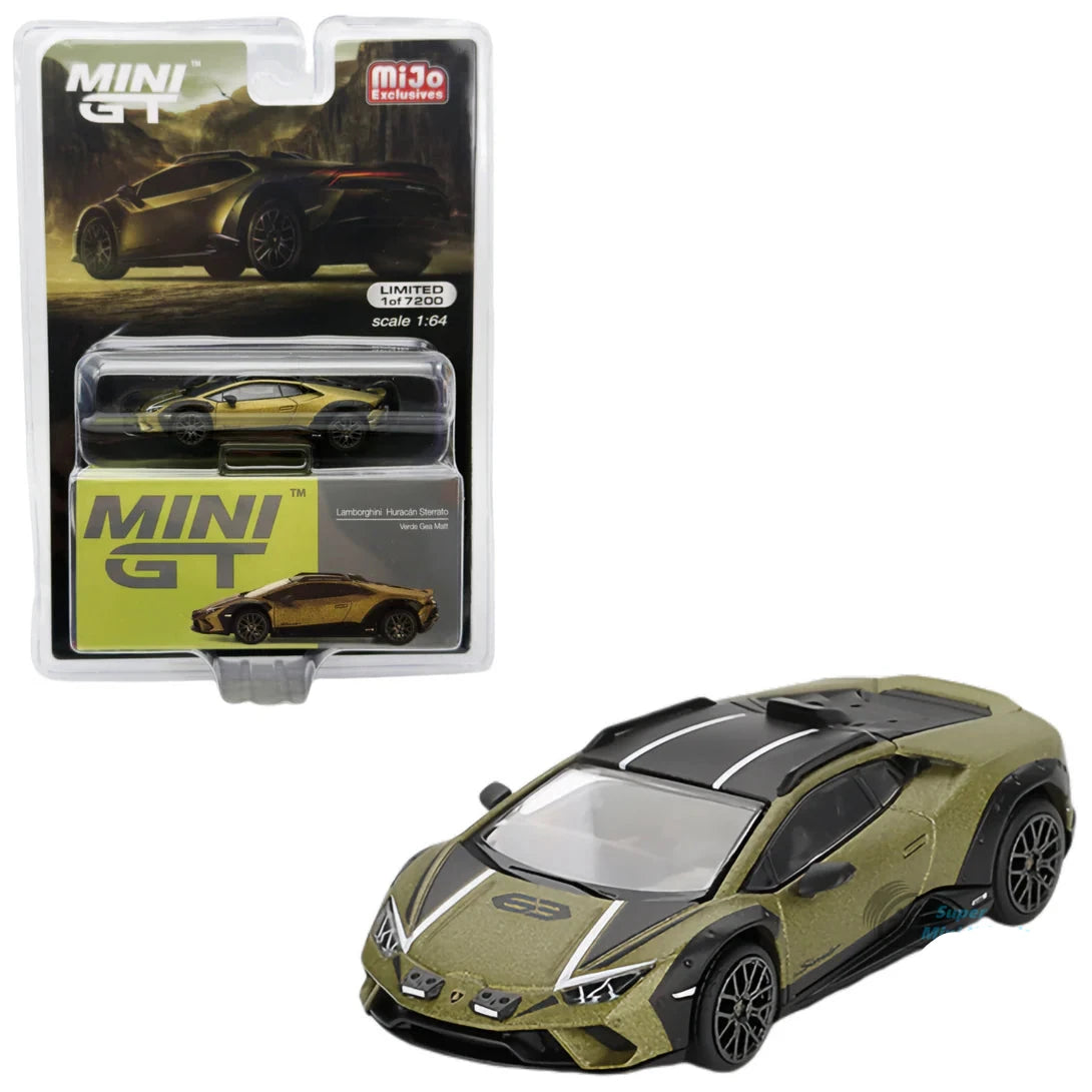1/64 LAMBORGHINI HURACAN STERRATO VERDE GEA MATT - MINI GT