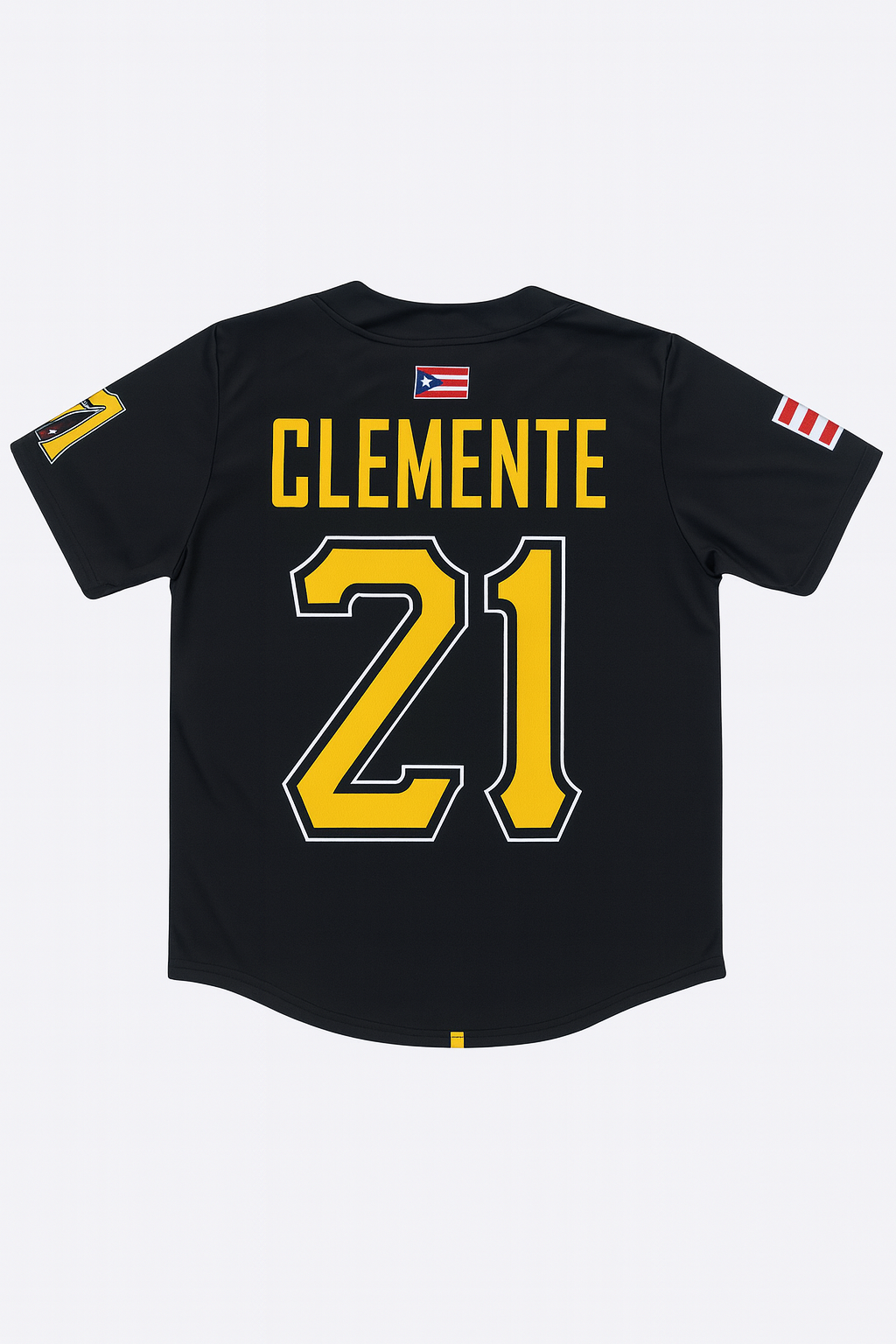 PUERTO RICO BASEBALL BLACK JERSEY ADULTS