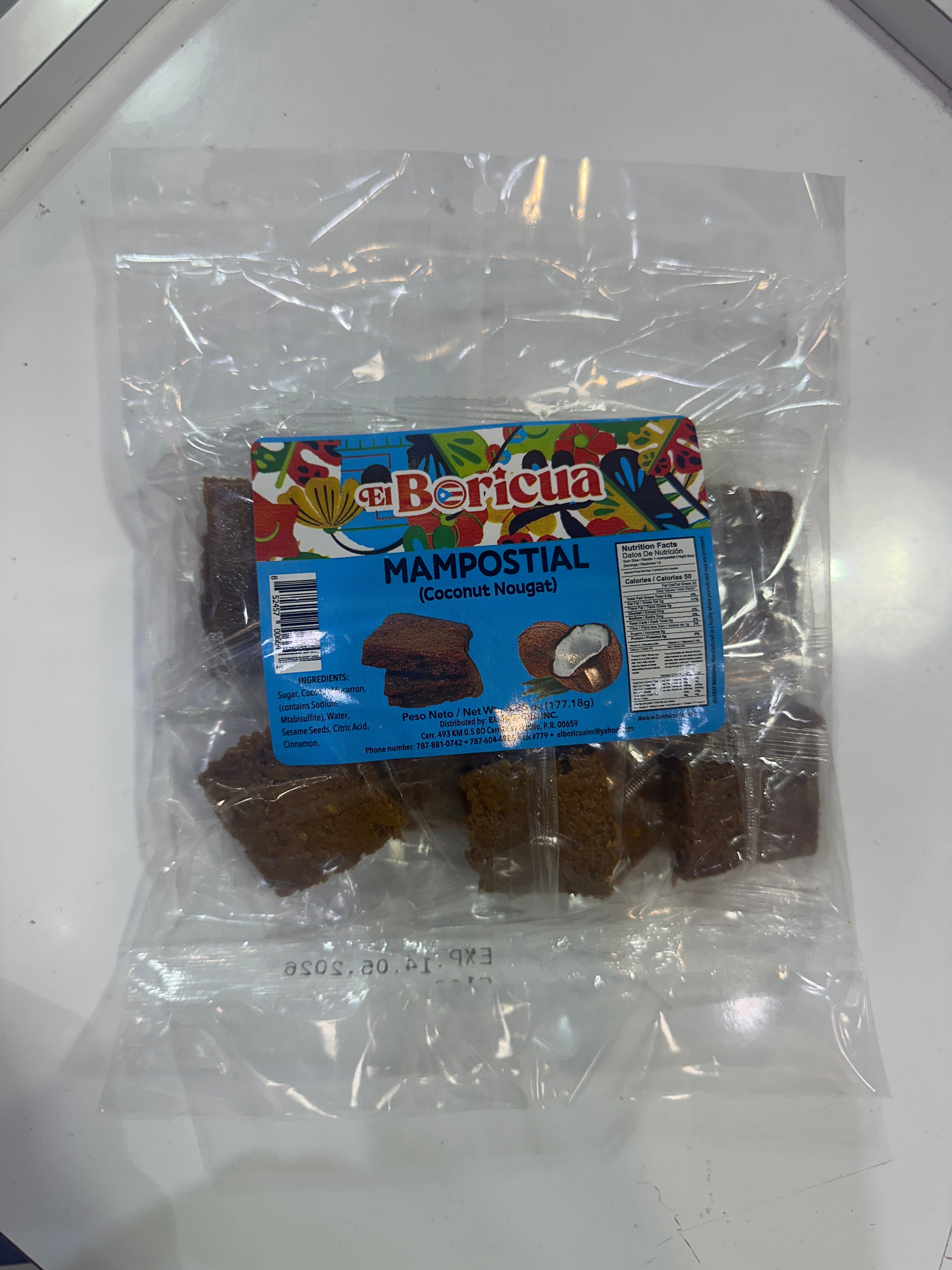 EL BORICUA MAMPOSTIAL - COCONUT NOUGAT