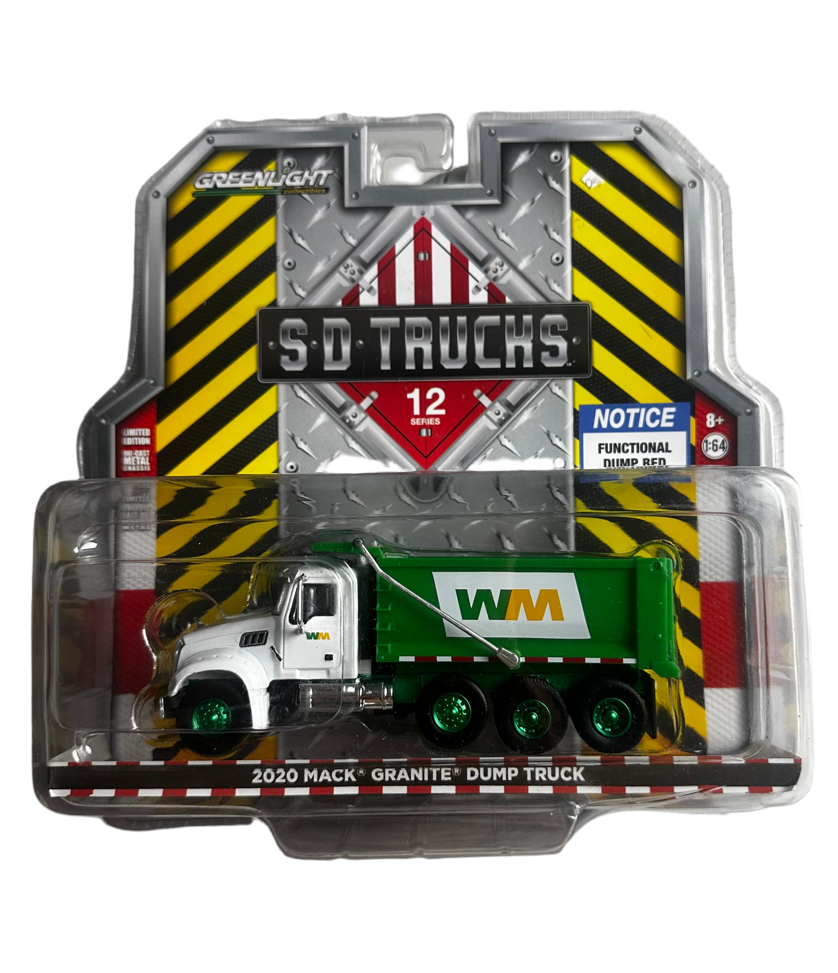 1/64 2020 MACK GRANITE DUMP TRUCK - SD TRUCKS “CHASE” (GREEN RIMS VARIATION)