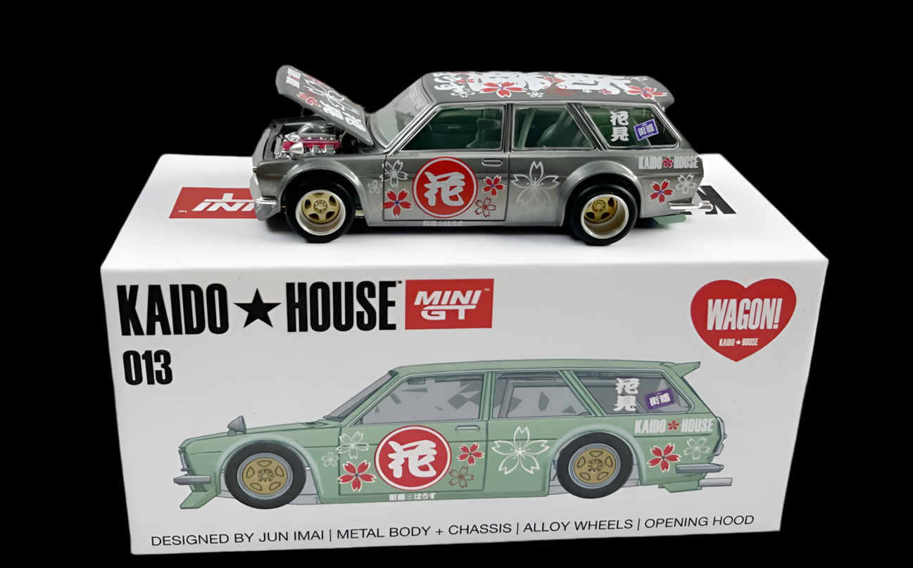 1/64 DATSUN KAIDO 510 WAGON HANAMI V2 - (CHASE “RAW”)