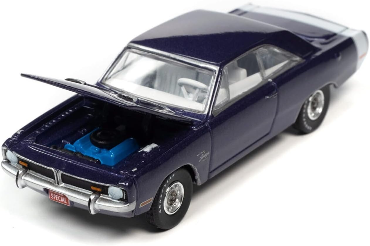 1/64 1971 DODGE DART SWINGER 340 SPECIAL PLUM CRAZY PURPLE METALLIC - VINTAGE MUSCLE