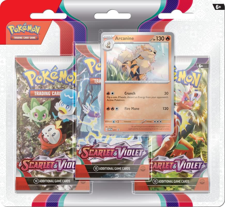SCARLET & VIOLET 3PACK SET - ARCANINE