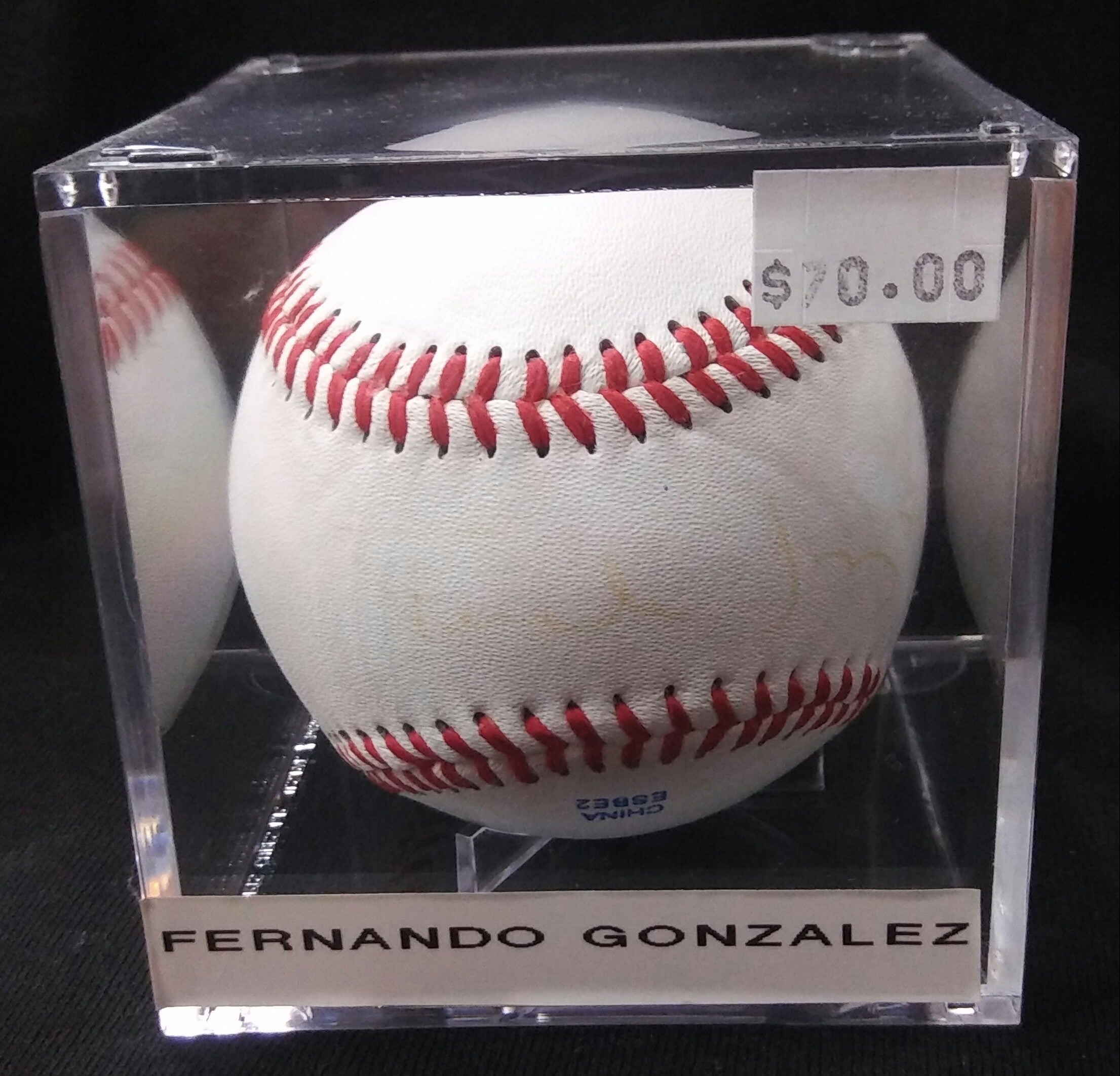 Bola de baseball autografiada por ....