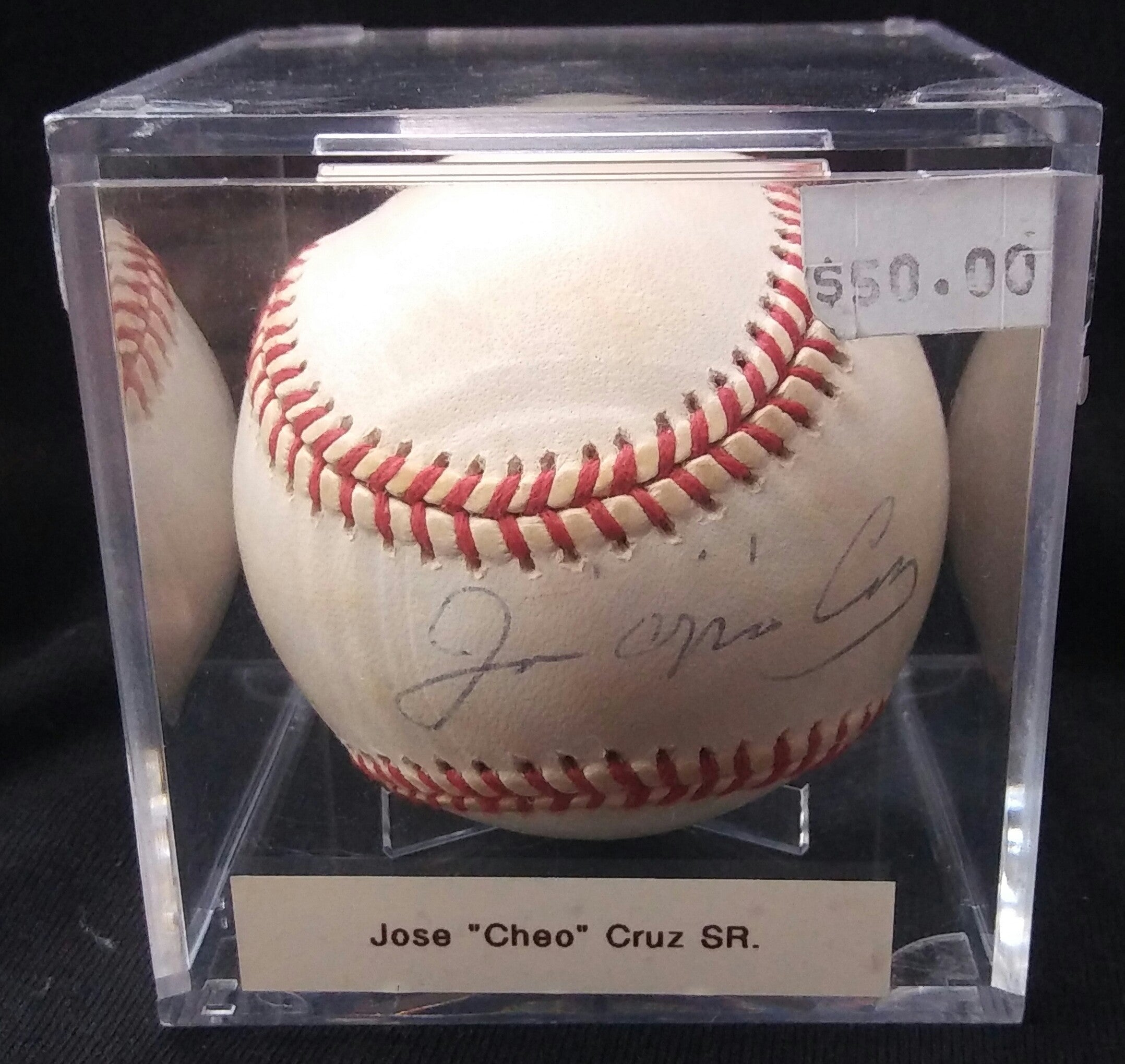 Bola de baseball autografiada por ....