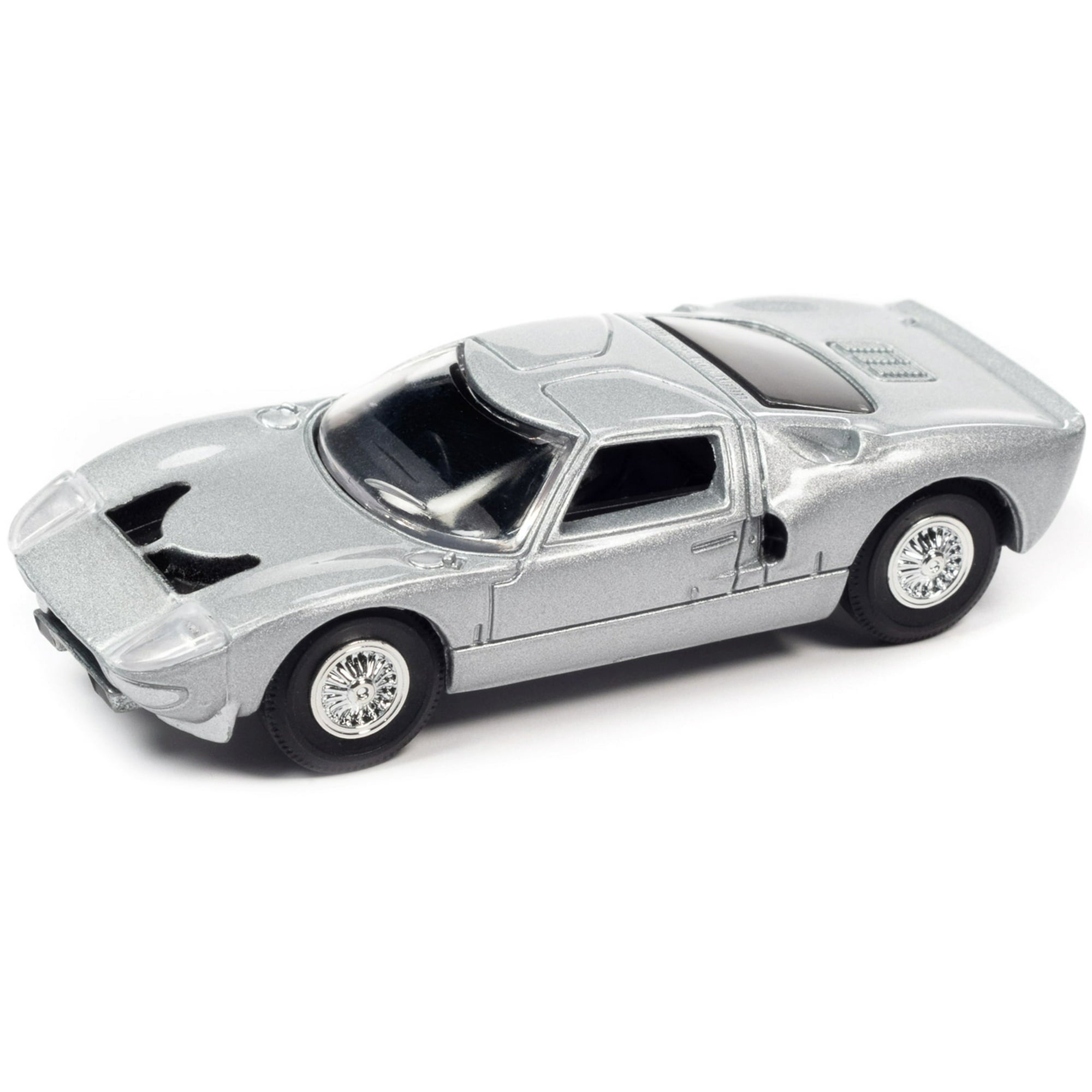 1/64 1965 FORD GT40 MK1 SILVER METALLIC - VINTAGE MUSCLE