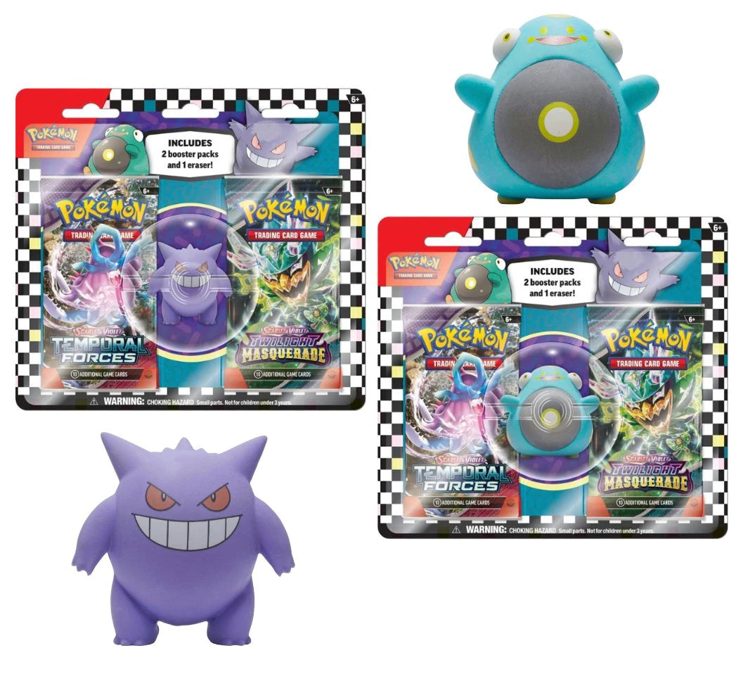 pokmon tcg 2 booster packs & gengar eraser Gengar Blister are here, along with our other back to school collections! https://zurl.co/Jdmm #pokemontcg #flgs Pokmon TCG: Back to School