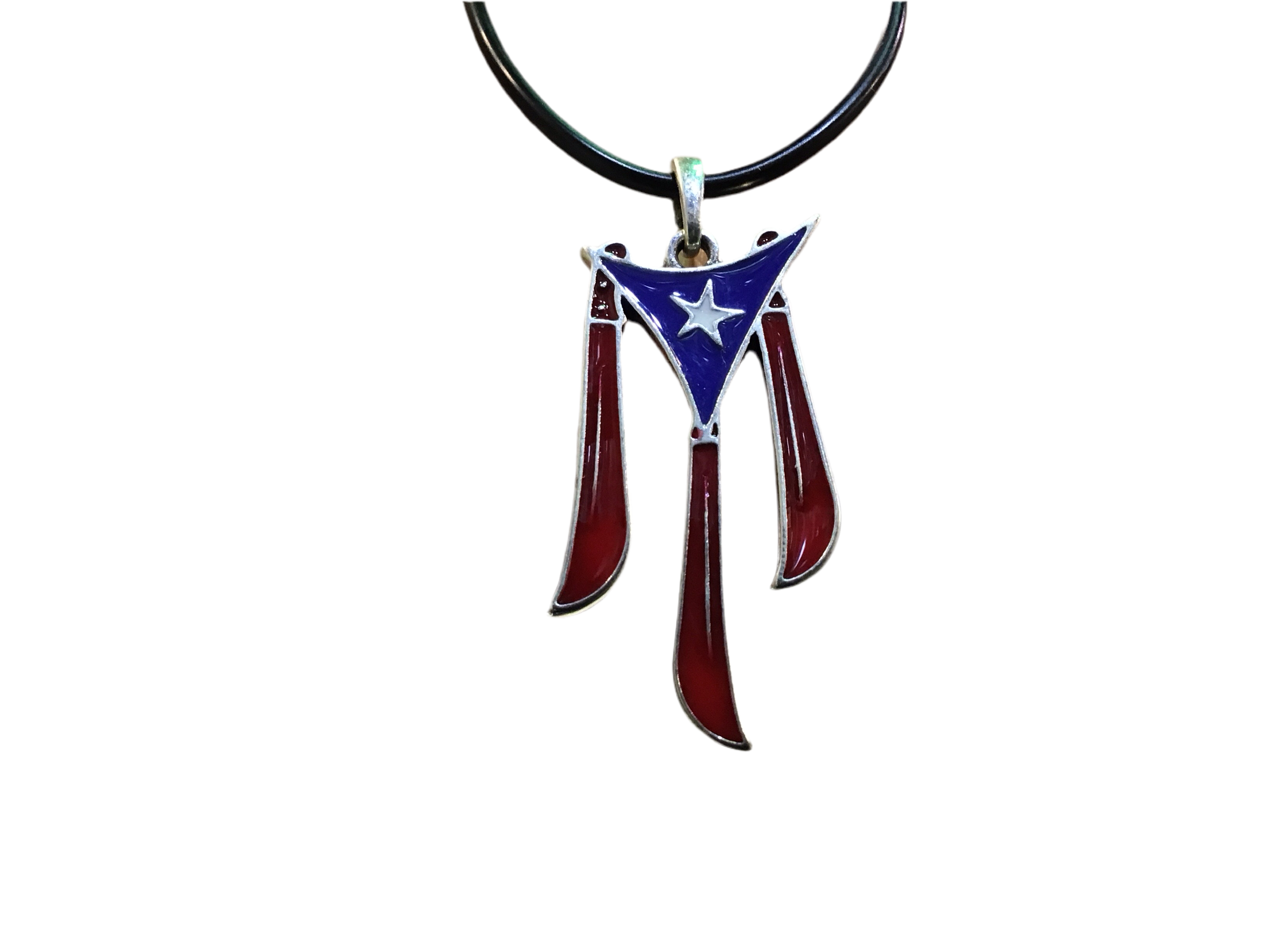 COLLAR (G) DE PR- MACHETES EN FORMA DE BANDERA #4976