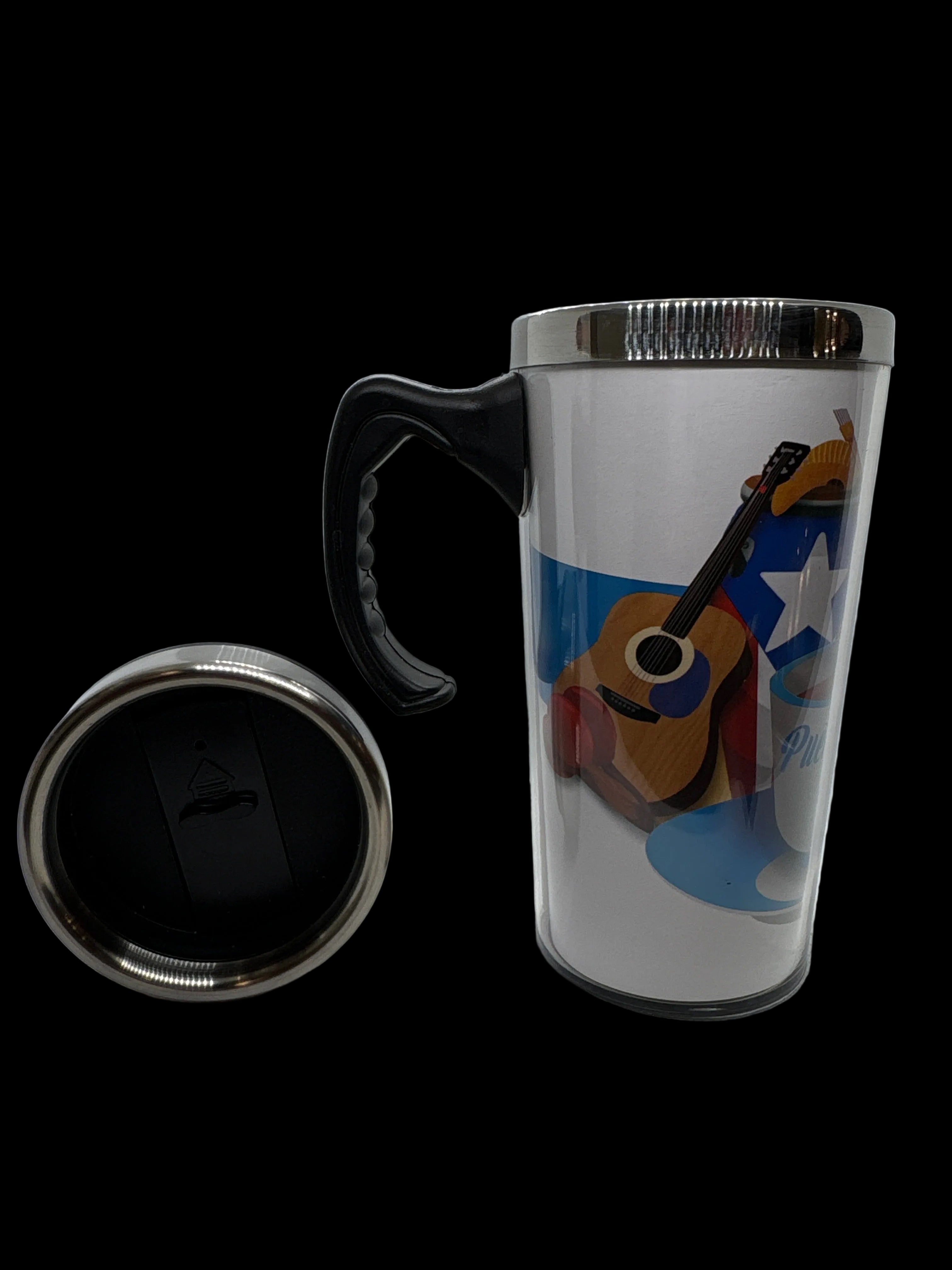 PUERTO RICO INSTRUMENTS THERMAL CUP WITH HANDLE