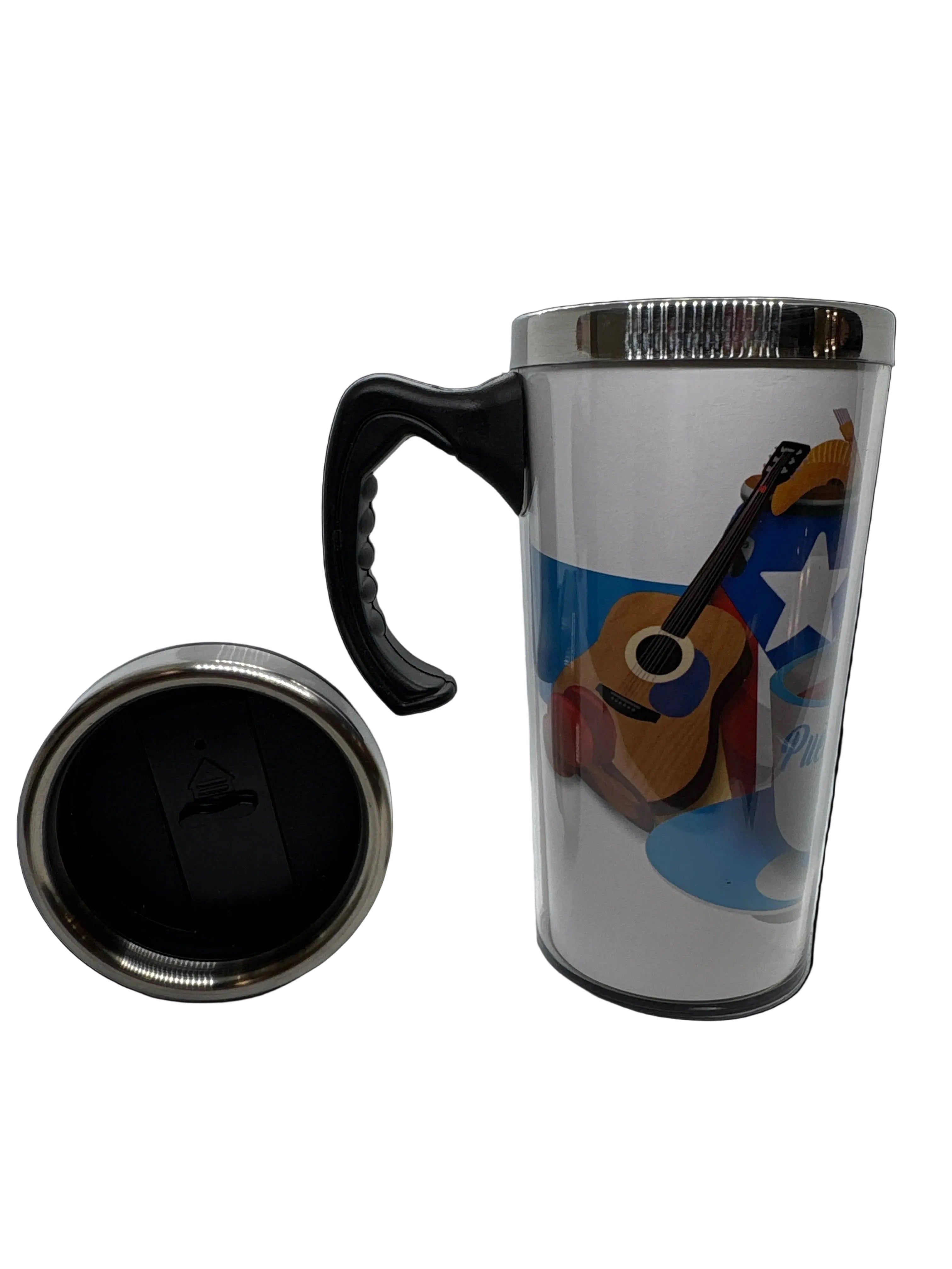 PUERTO RICO INSTRUMENTS THERMAL CUP WITH HANDLE