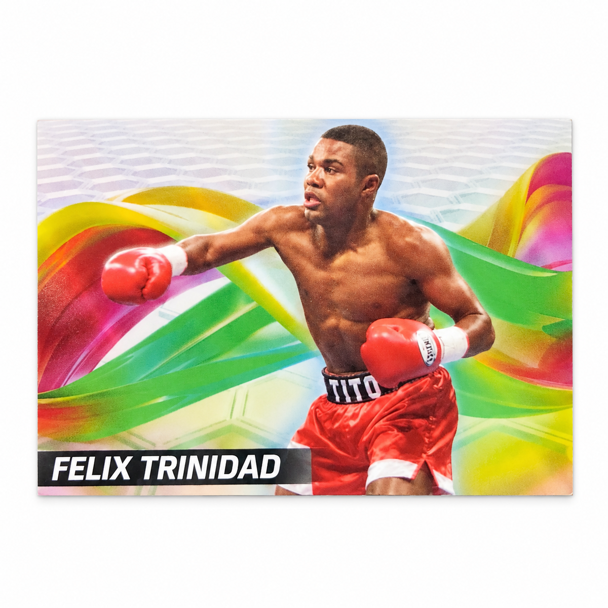 TITO TRINIDAD BOXING TRADING CARD / TARJETA COLECCIONABLE BOXEADOR TITO TRINIDAD DE PUERTO RICO