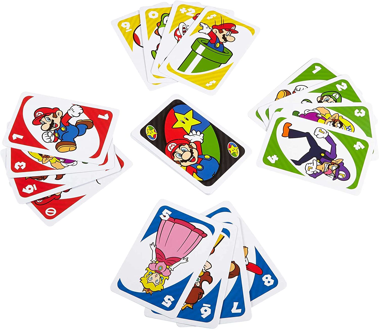 CARTAS DE JUEGO DE UNO SUPER MARIO