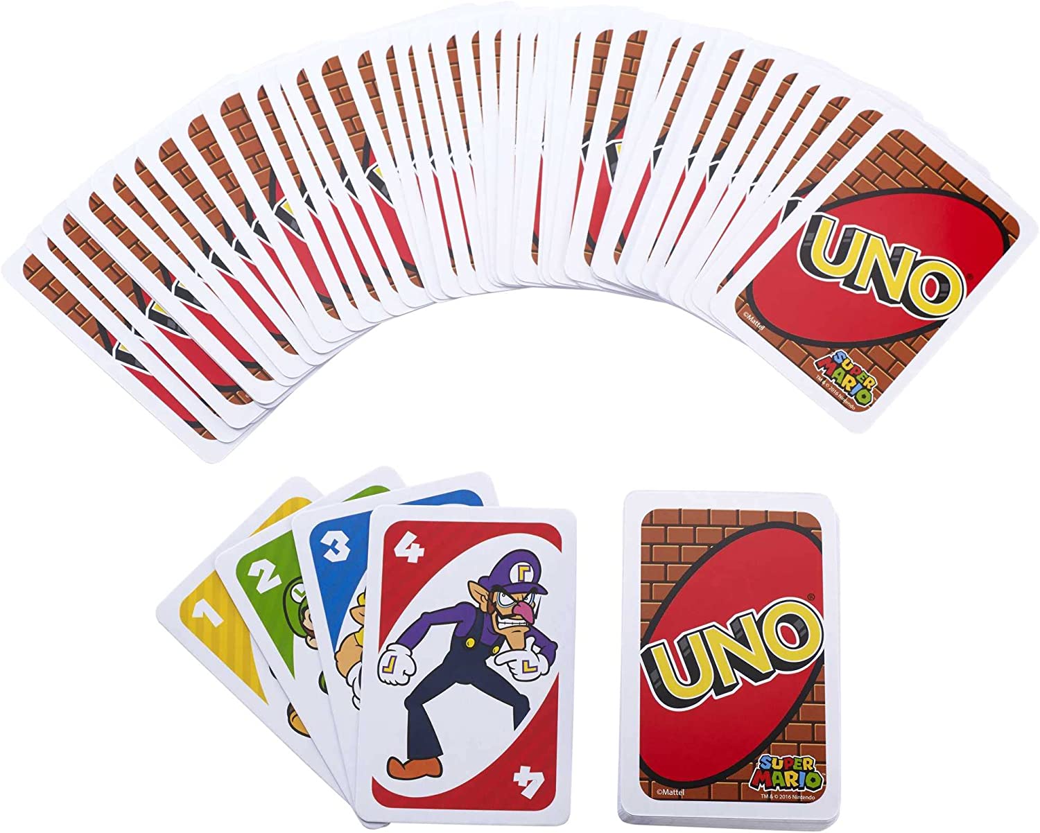 CARTAS DE JUEGO DE UNO SUPER MARIO