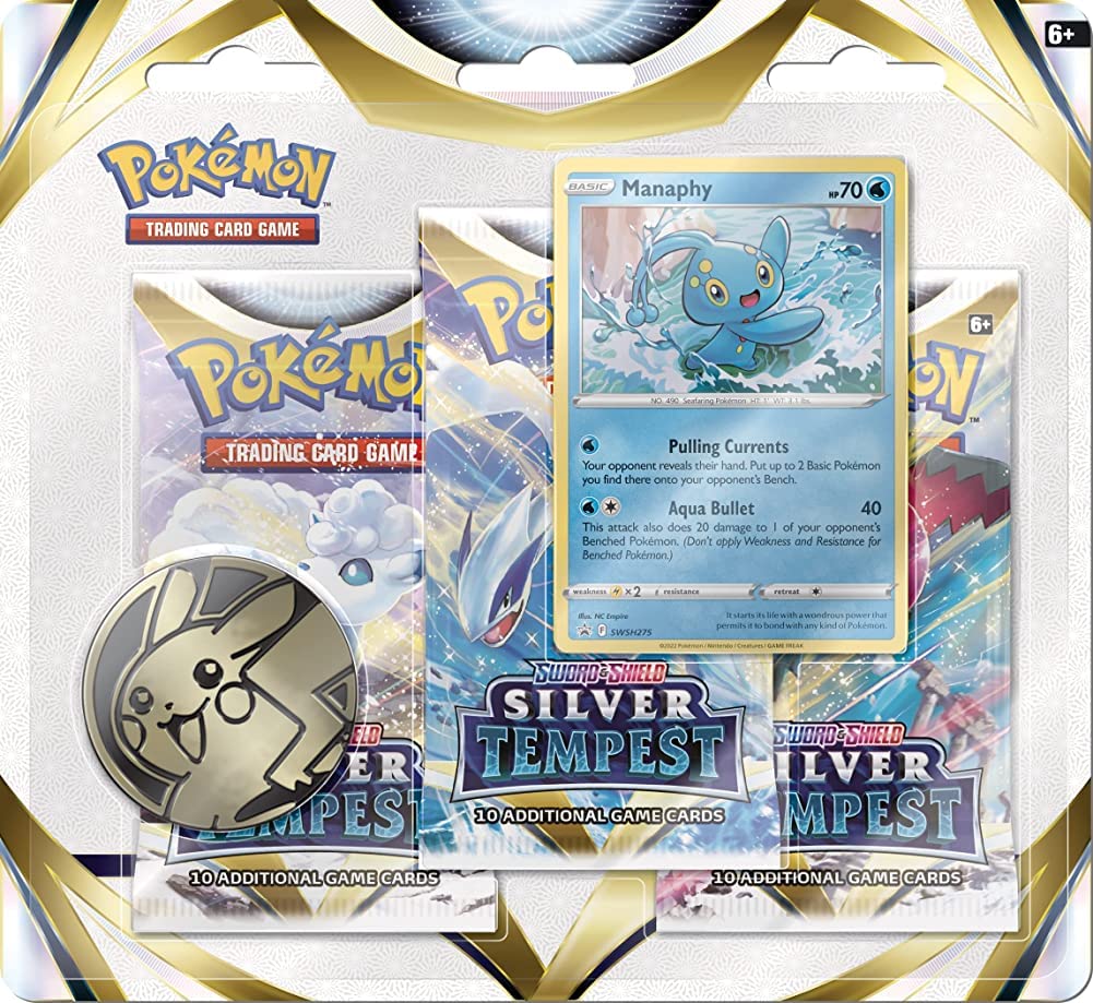 SILVER TEMPEST (SPANISH VERSION) 3PACK SET - MANAPHY Dream Team Collectibles SILVER TEMPEST (SPANISH VERSION) 3PACK SET - MANAPHY Dream Team Collectibles