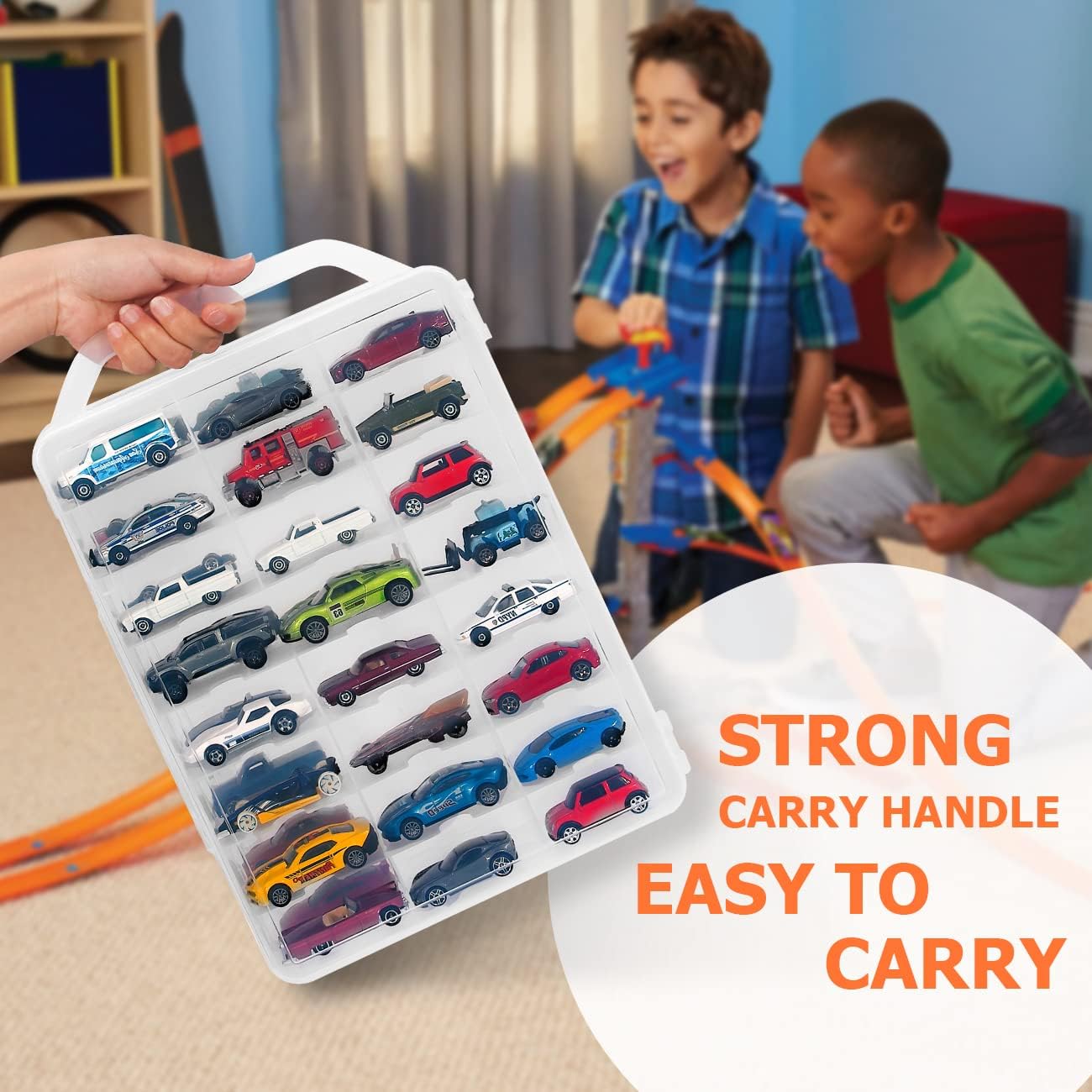 1/64 (MALETA) HOT WHEELS CAR CASE 48PCS STORAGE