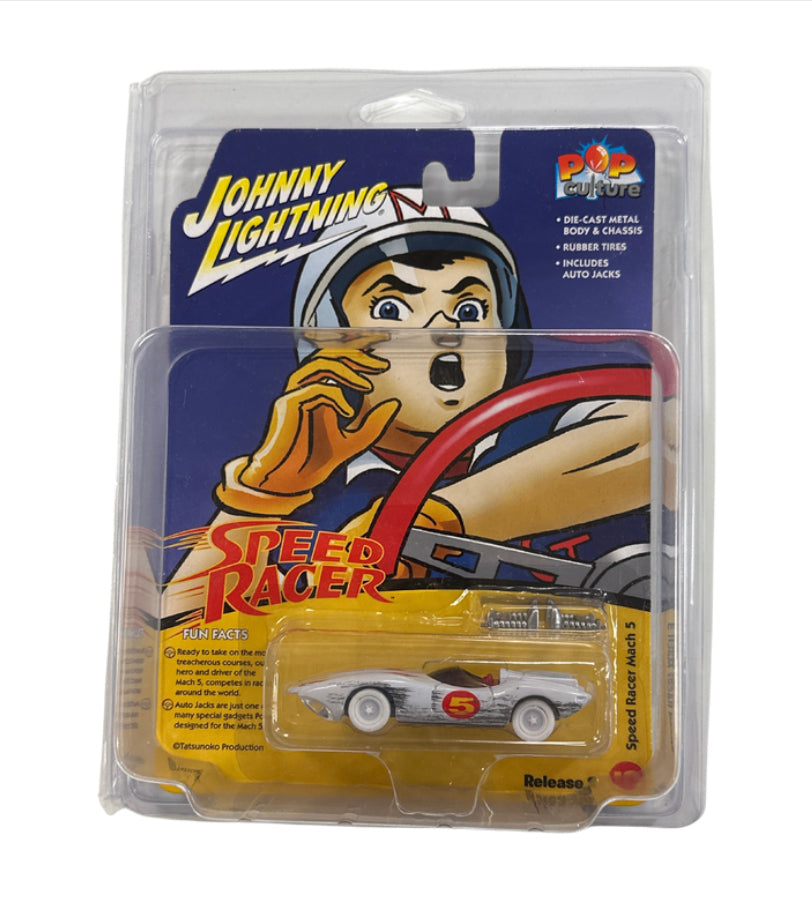 1:64 JL SPEED RACER MACH 5 "CHASE" *WHITE LIGHTNING* (VARIACION DE GOMAS)
