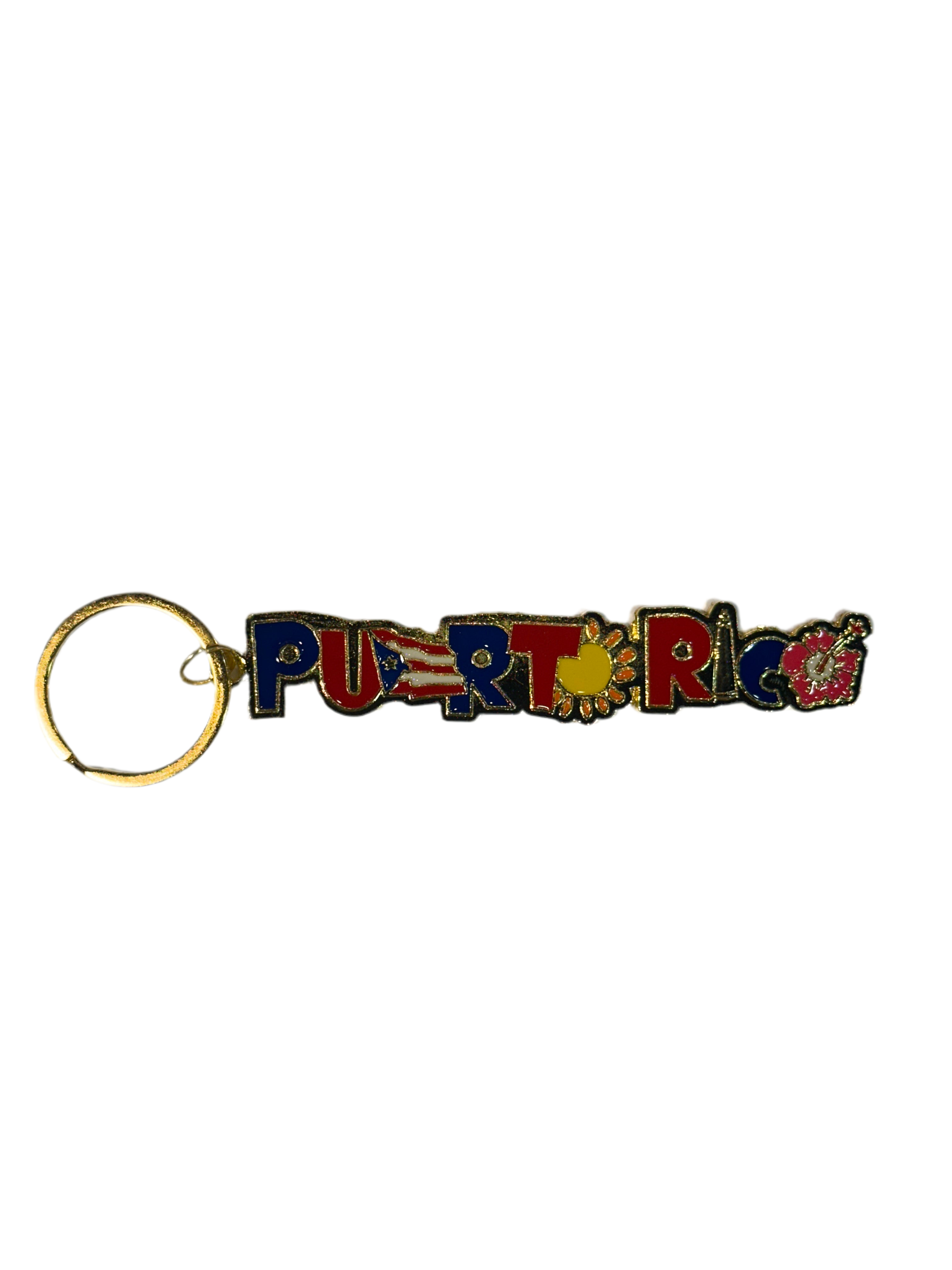 PUERTO RICO LEY CHAIN - GOLD / LLAVERO EN METAL DE PUERTO RICO - ORO