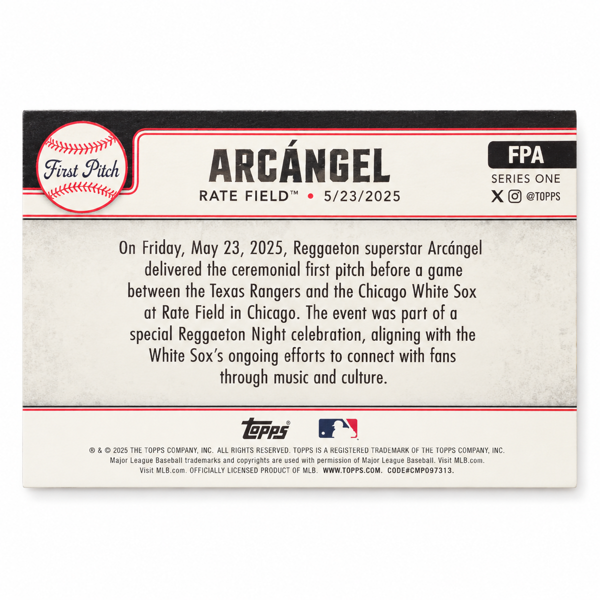 ARCANGEL TRADING CARD / TARJETA COLECCIONABLE DE ARCANGEL
