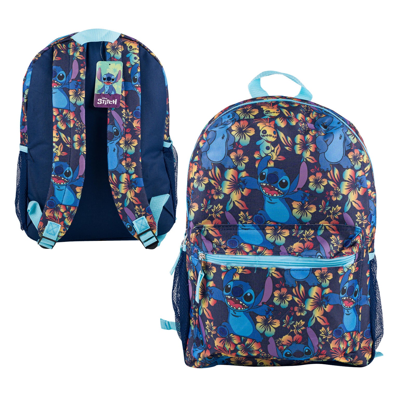 BULTO DISNEY BACKPACK,16" AOP STITCH