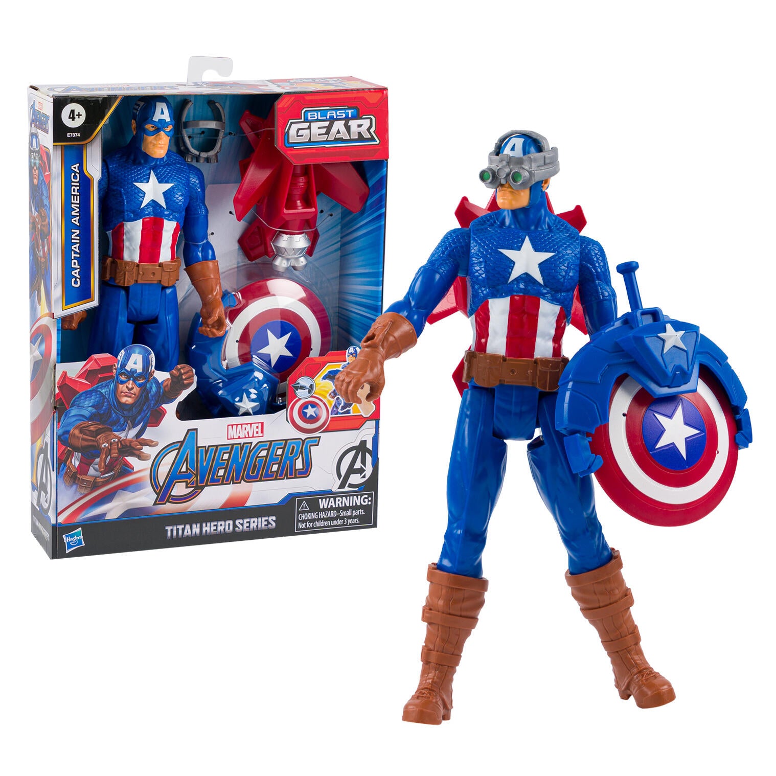 4PC MARVELCAPTAIN AMERICA PLAYSET