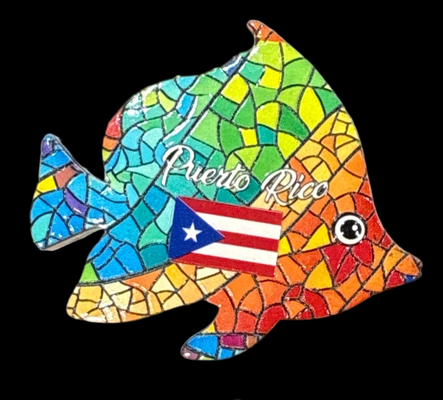 MAGNETO PEZ MOSAICO PUERTO RICO