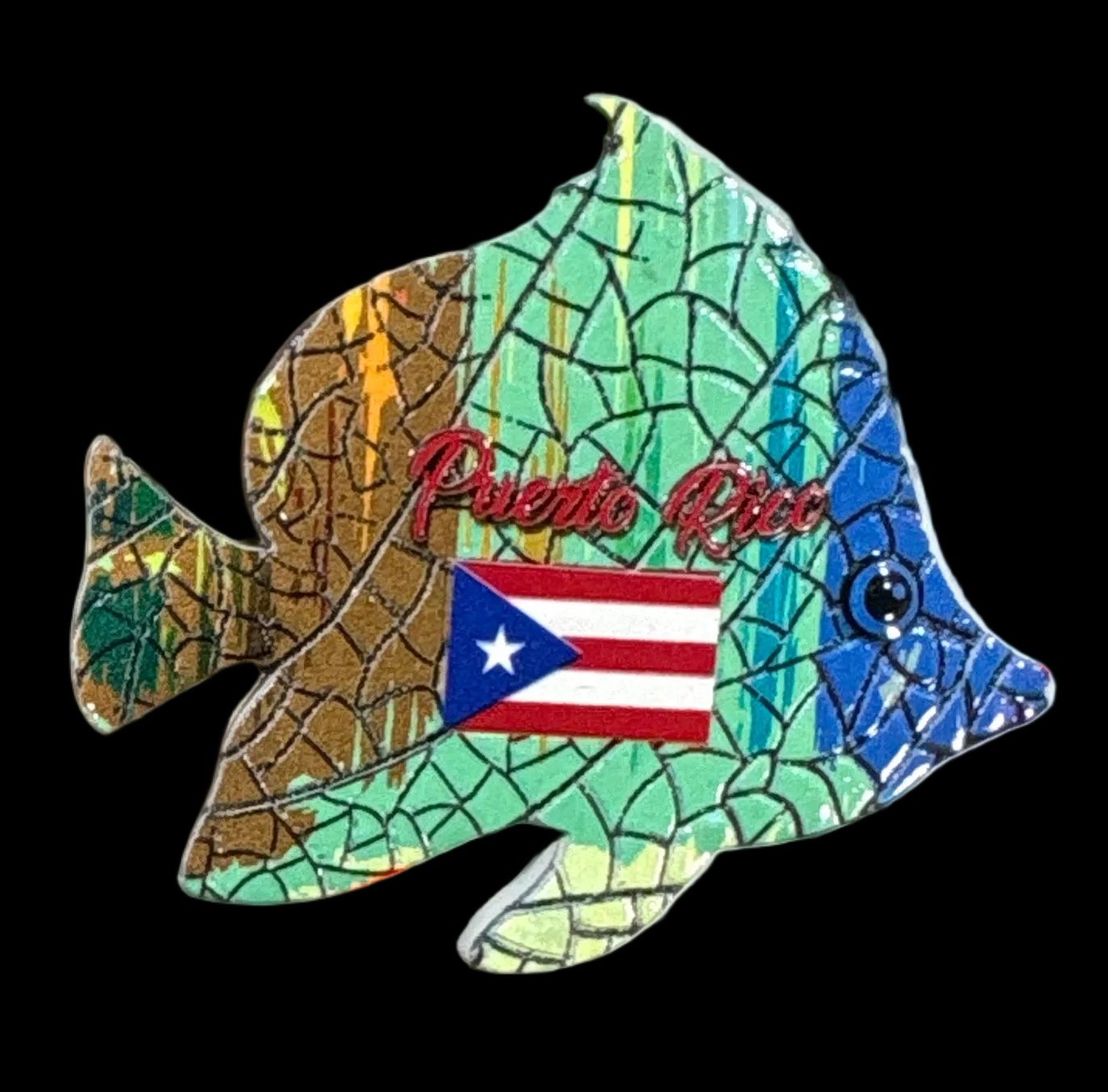 MAGNETO PEZ MOSAICO PUERTO RICO