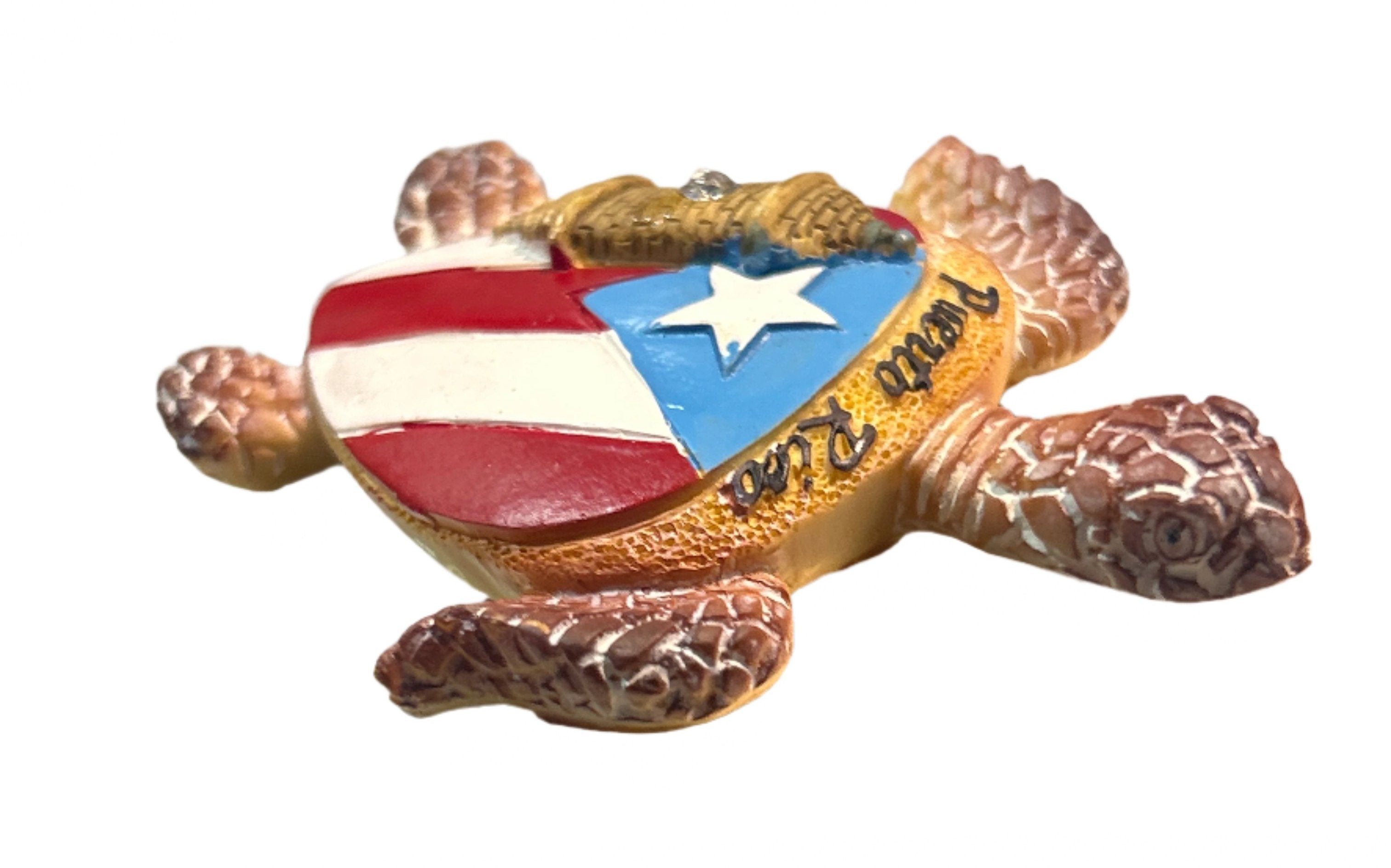 MAGNETO DE PUERTO RICO EN FORMA DE TORTUGA - PUERTO RICO TURTLE MAGNET