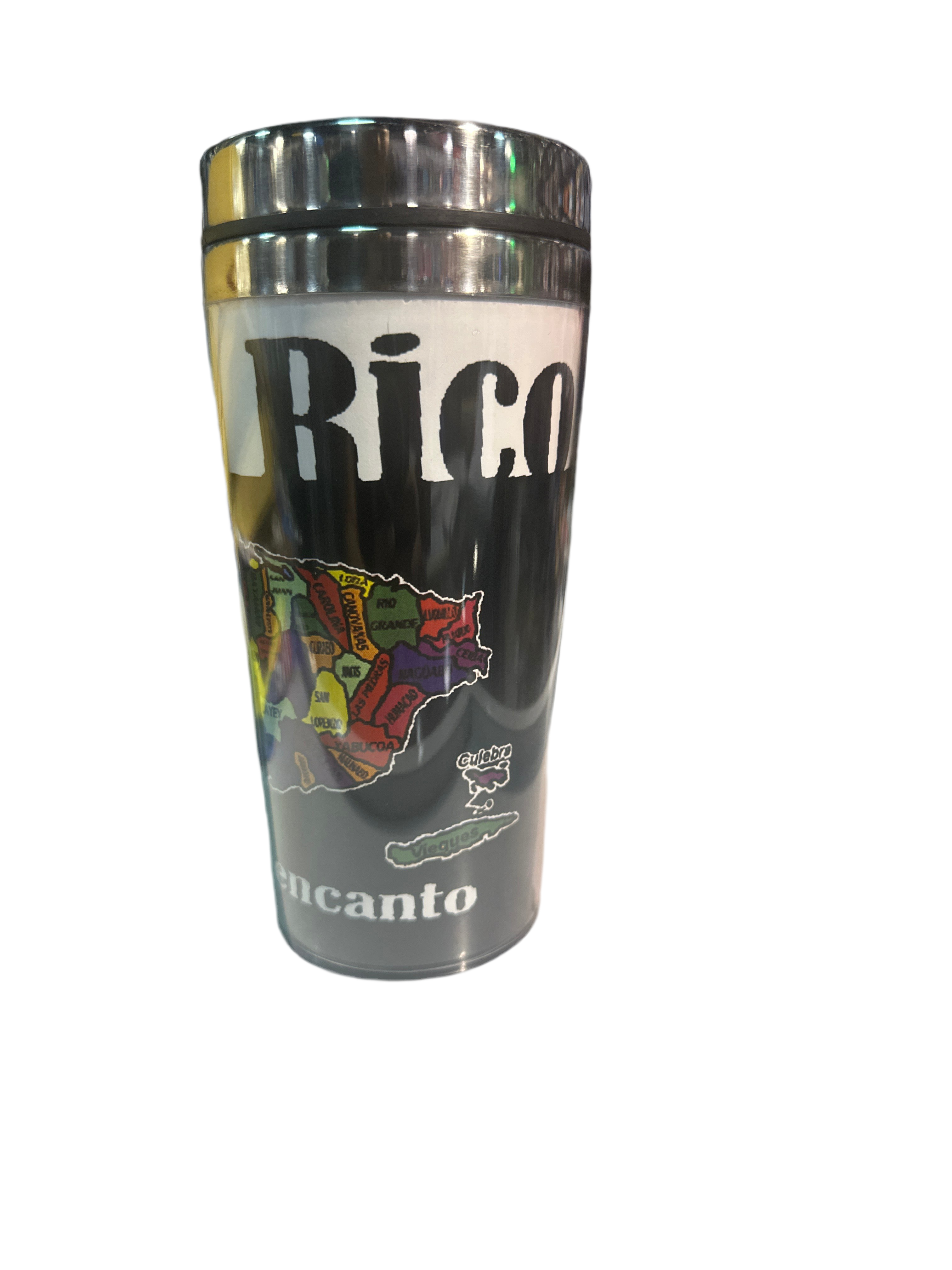 THERMAL CUP PUERTONRICO MAP - VASO THERMAL MAPA DE PUERTO RICO
