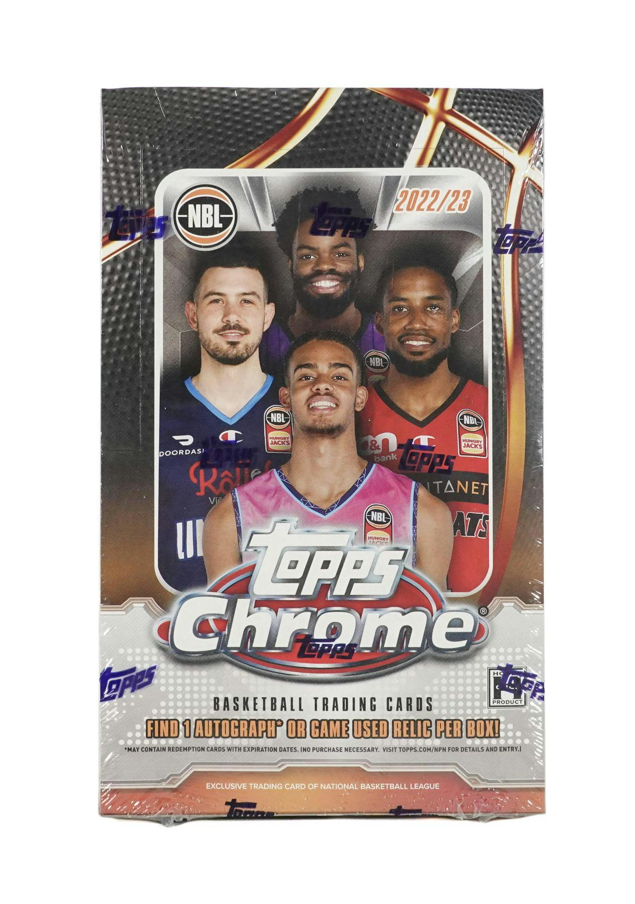 Caja de afición de baloncesto NBL Topps Chrome 2022/23