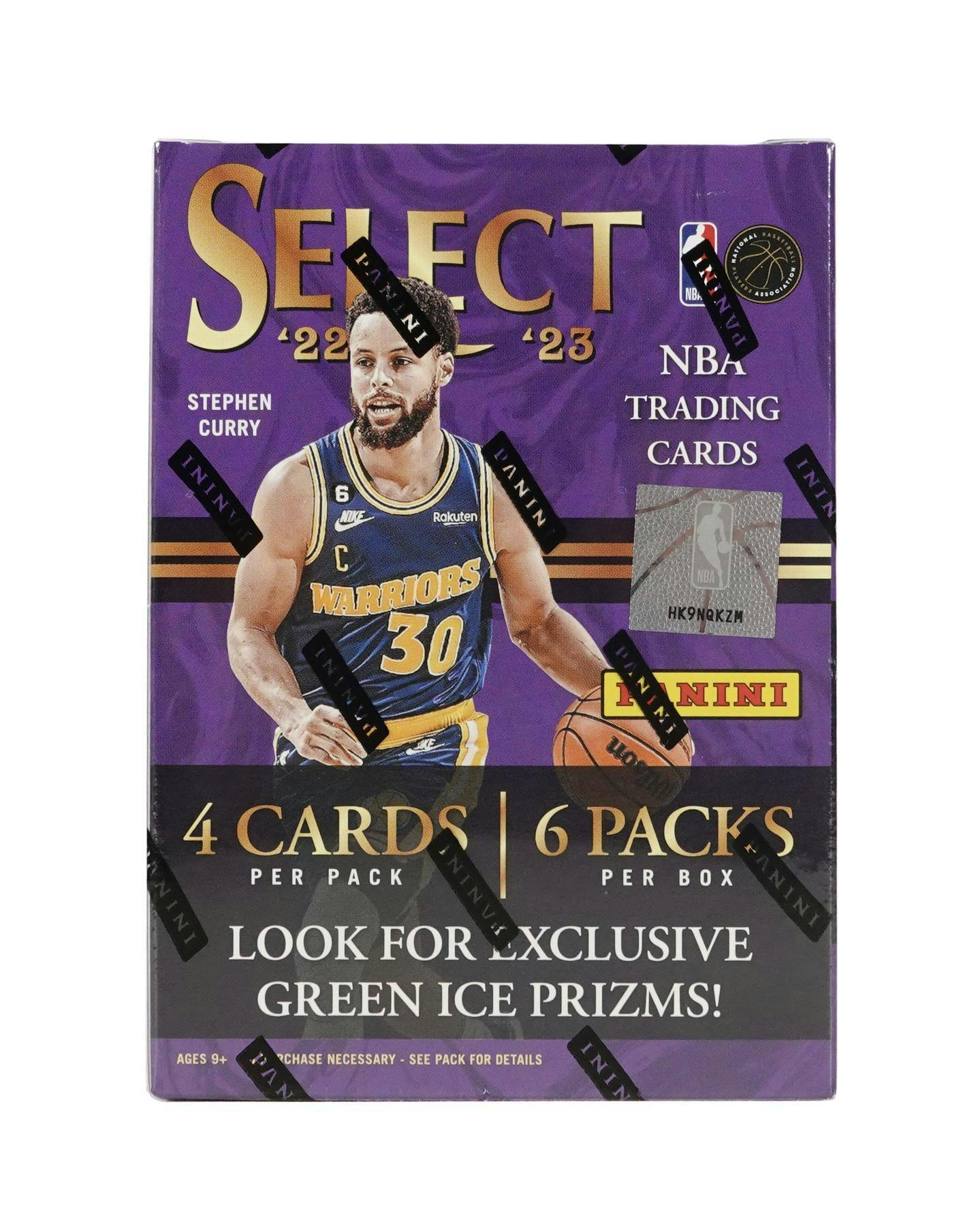 Caja Blaster para fanáticos del baloncesto Panini Select 2022/23 (prizms de hielo verde)
