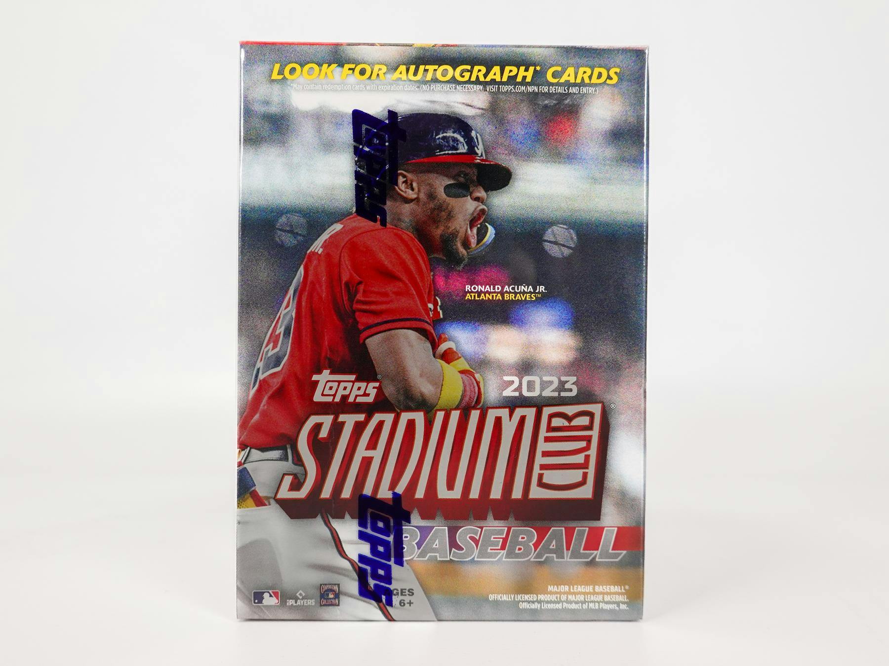 Caja de 8 bates de béisbol Topps Stadium Club 2023