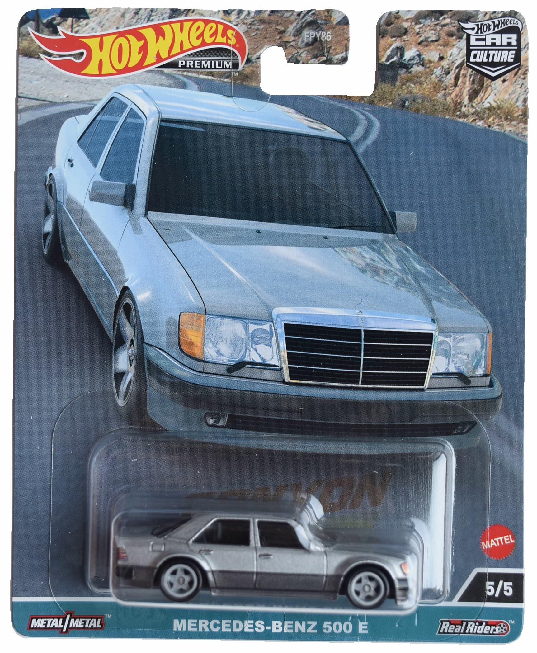 1/64 MERCEDES-BENZ 500 E METALLIC SILVER - CAR CULTURE